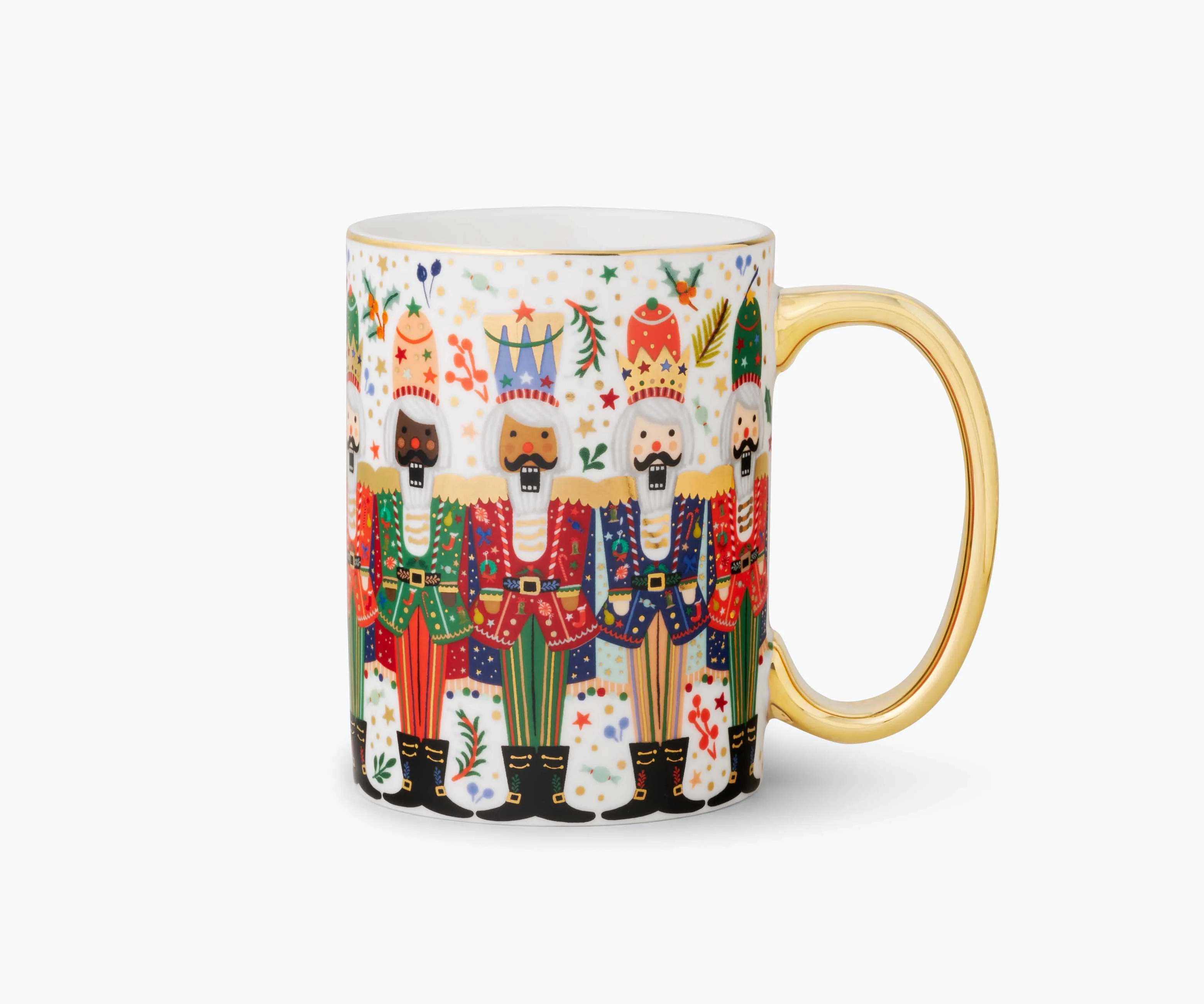 Holiday Porcelain Mug - Nutcracker Brigade