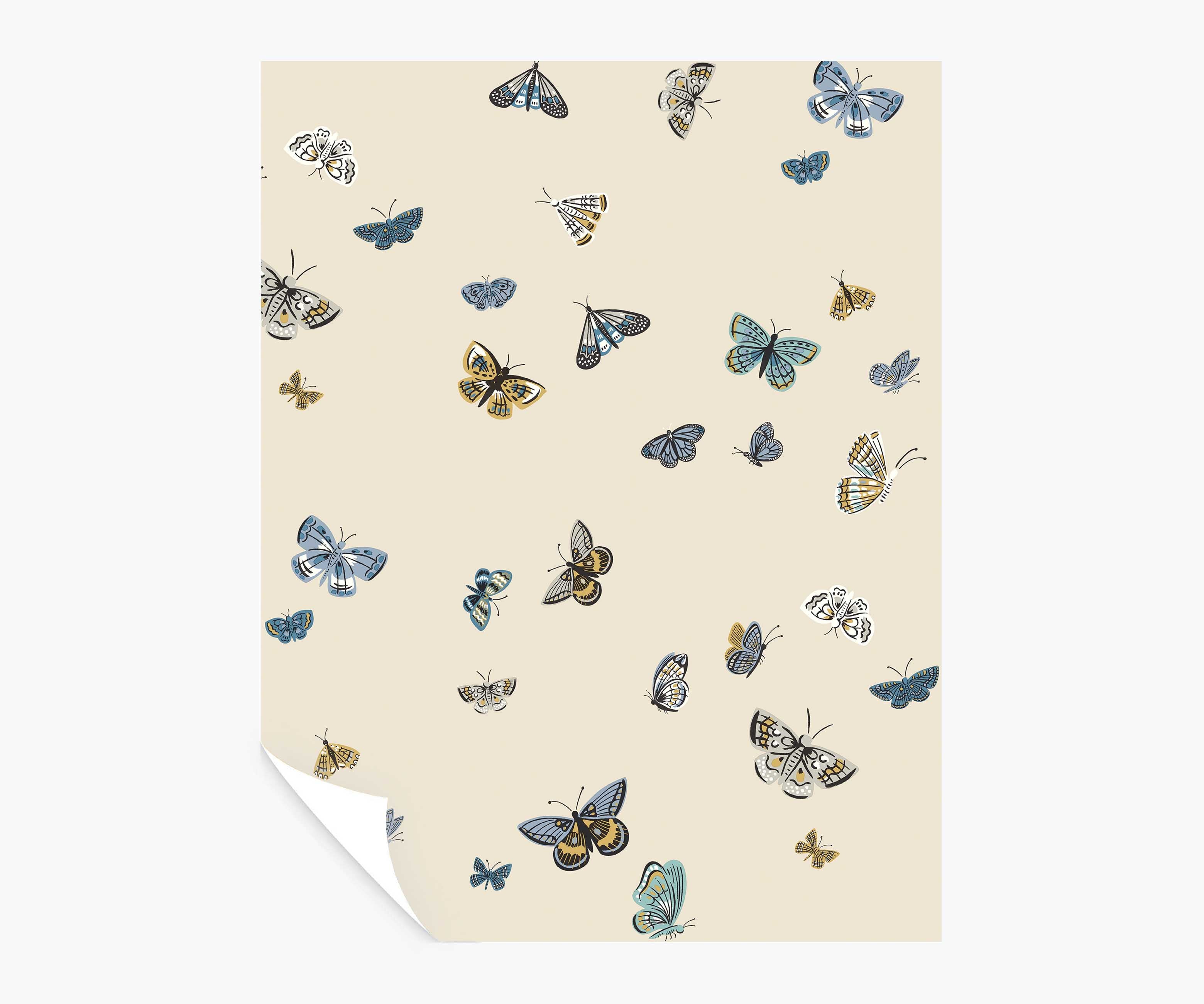Butterfly House Peel & Stick Wallpaper Sample - Linen