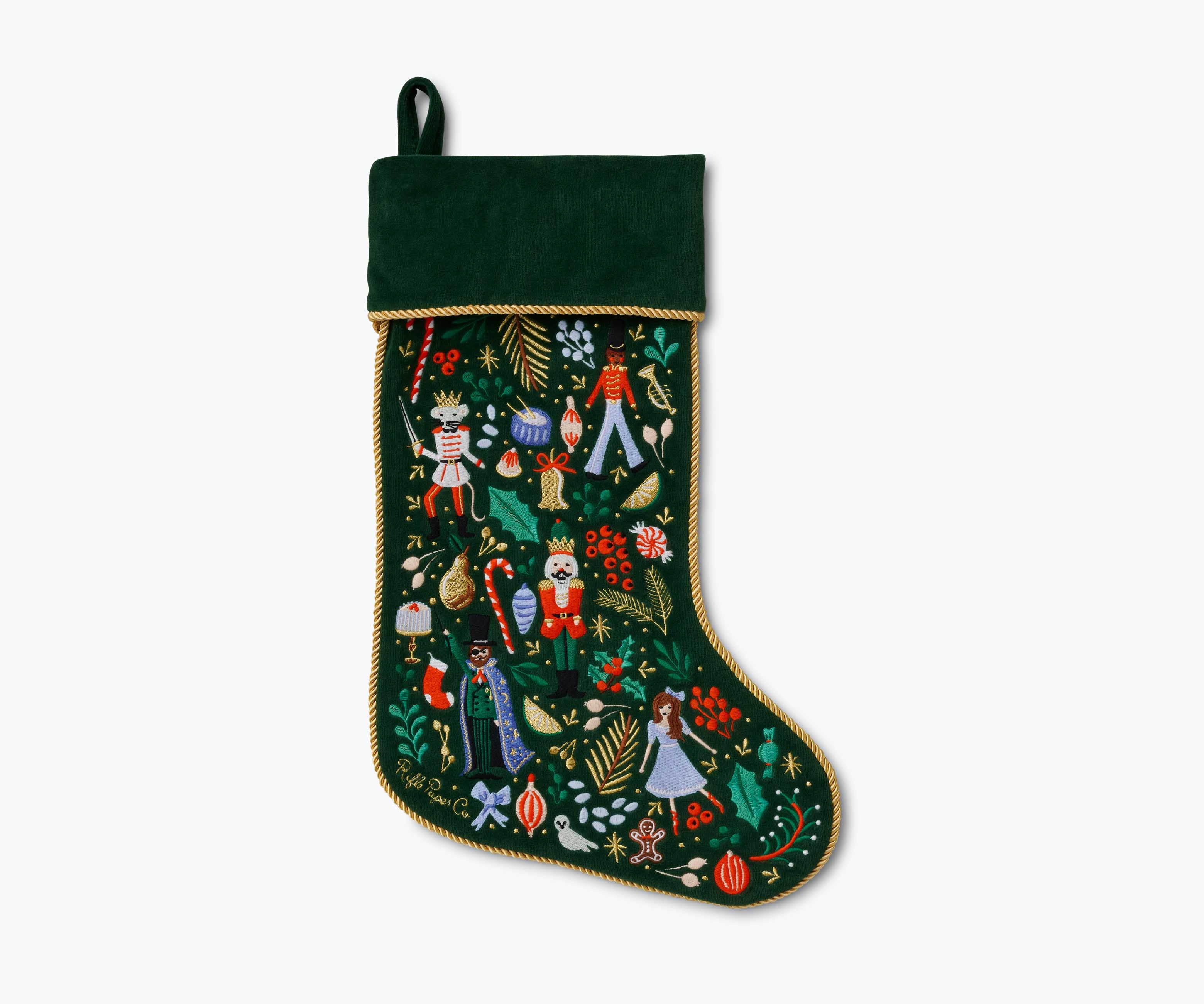 Embroidered Stocking - Nutcracker