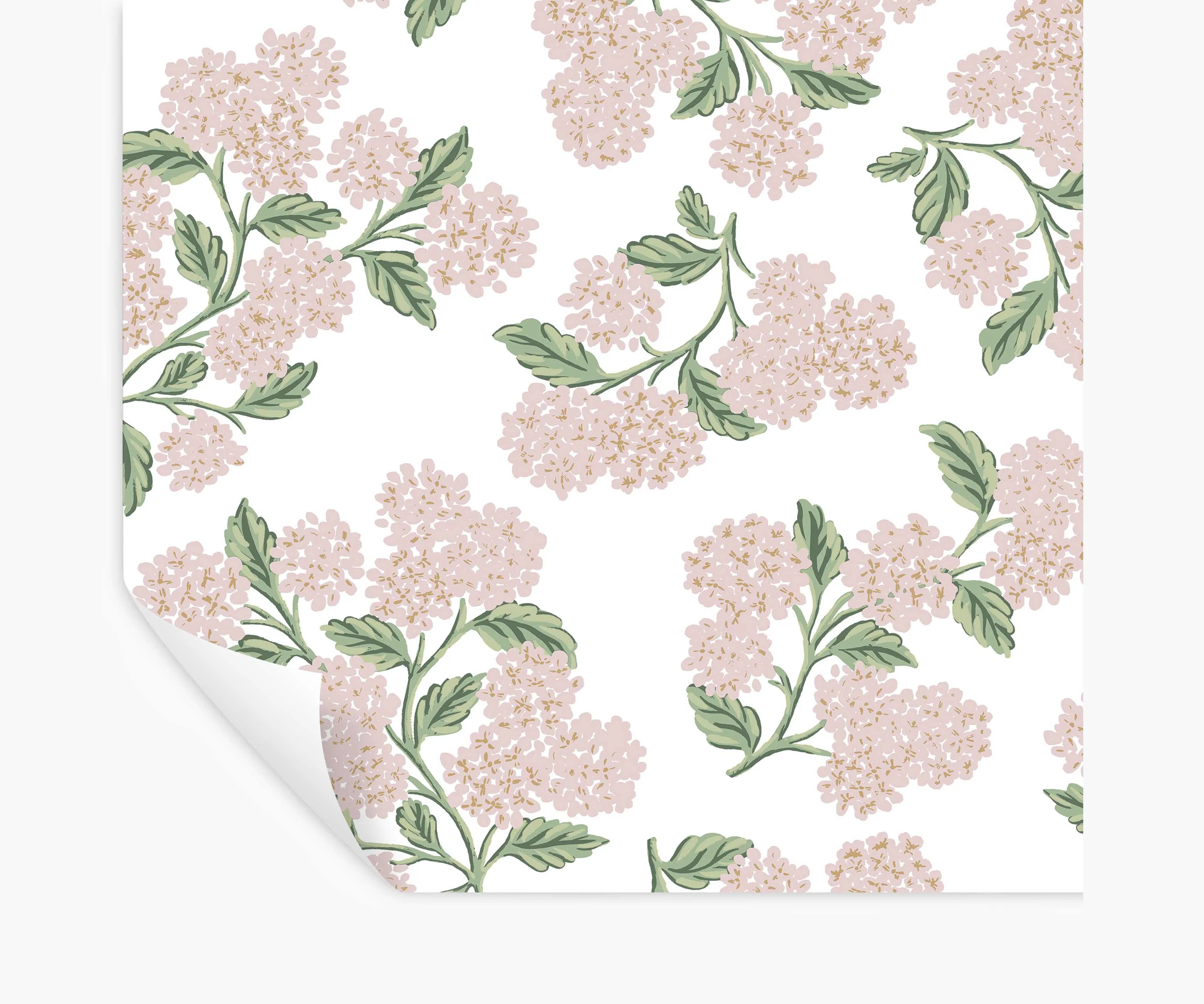 Hydrangea Peel & Stick Wallpaper - Pink & White