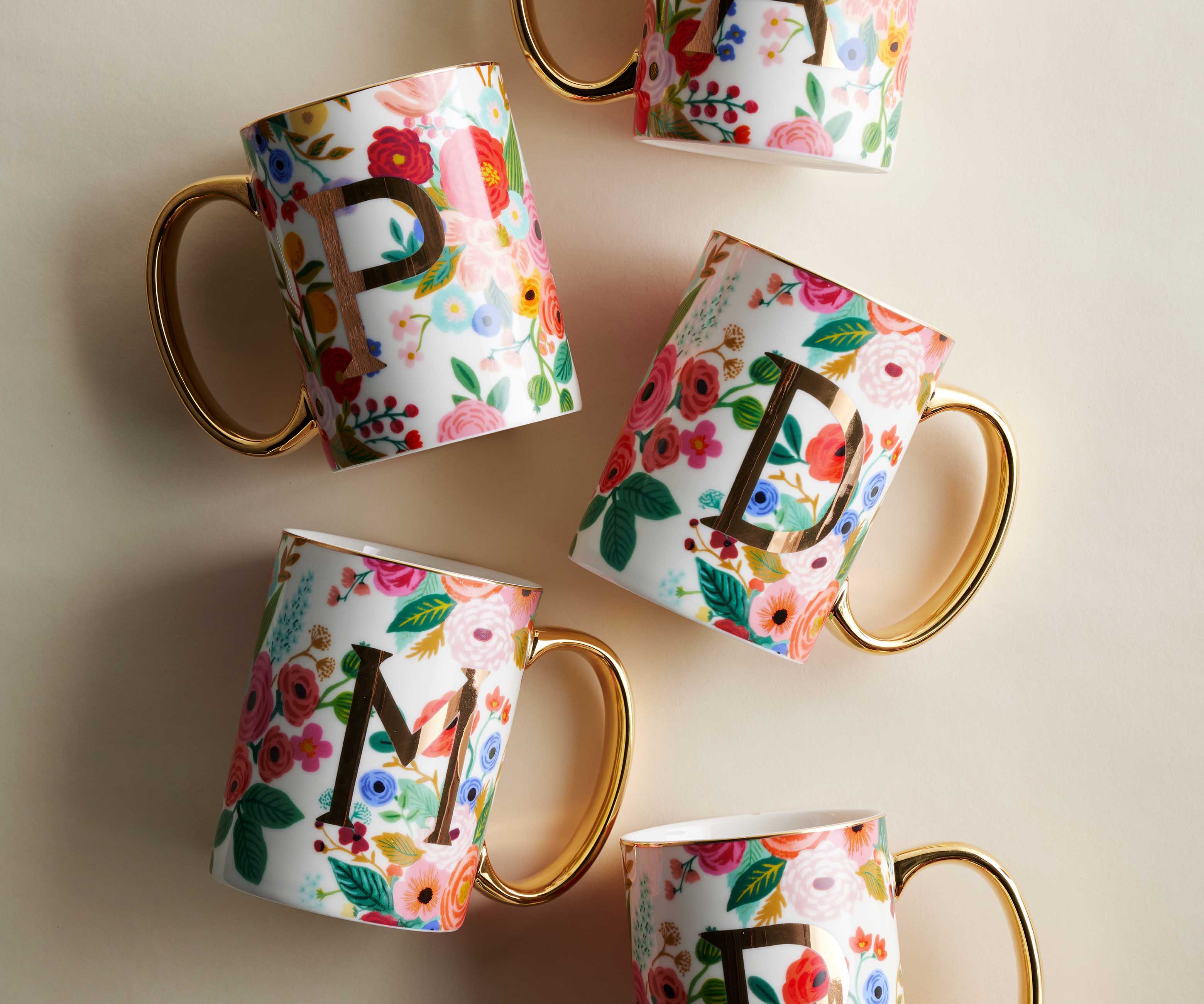 Porcelain Monogram Mug