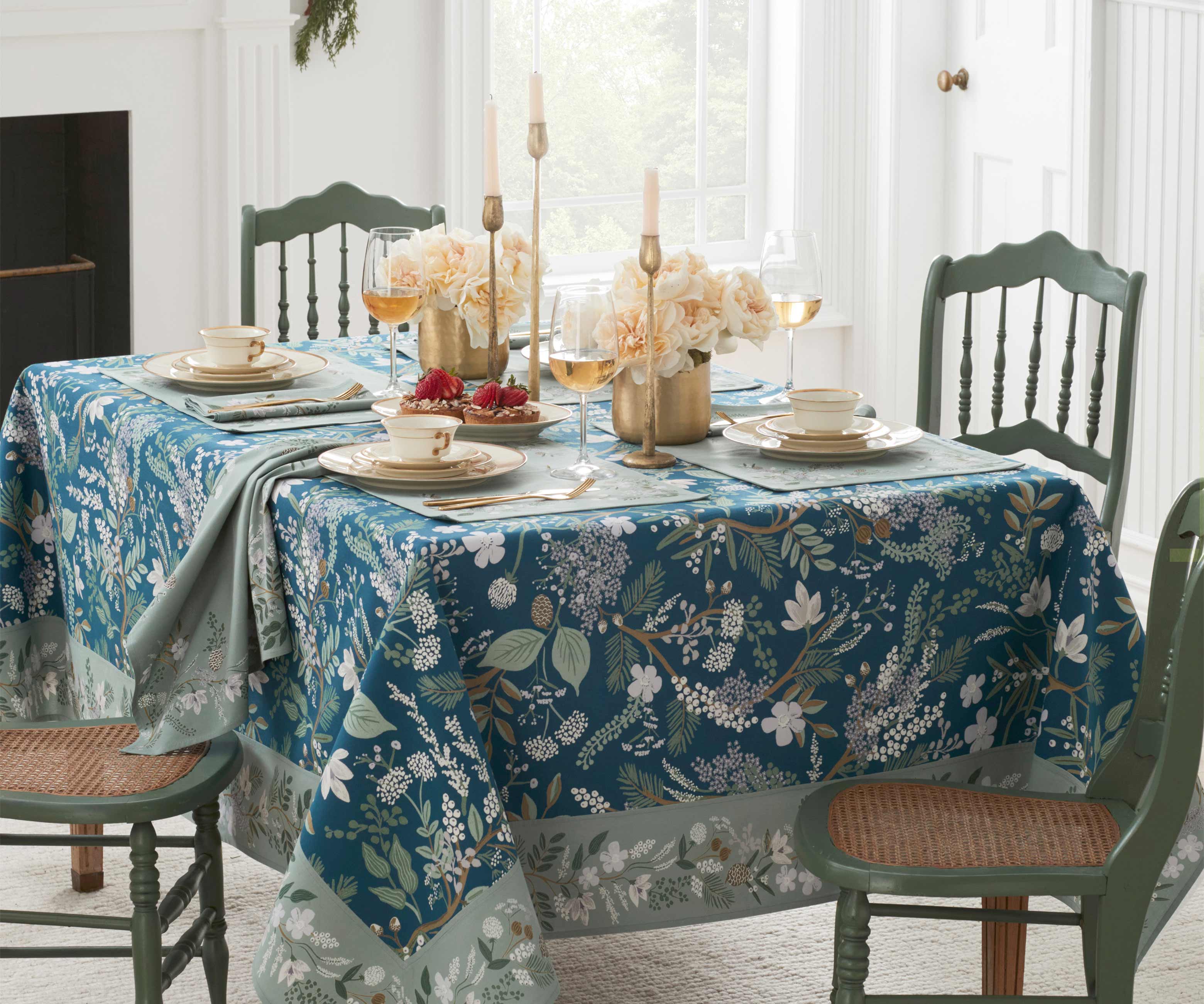 Cotton Tablecloth - Juniper Forest