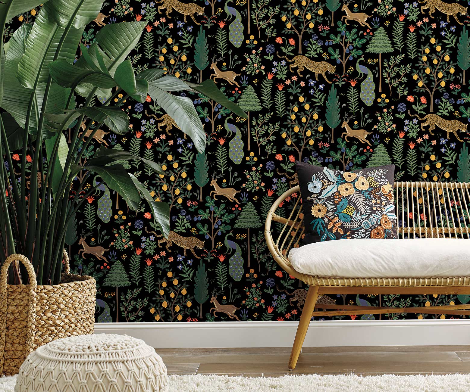 Menagerie Peel & Stick Wallpaper - Black