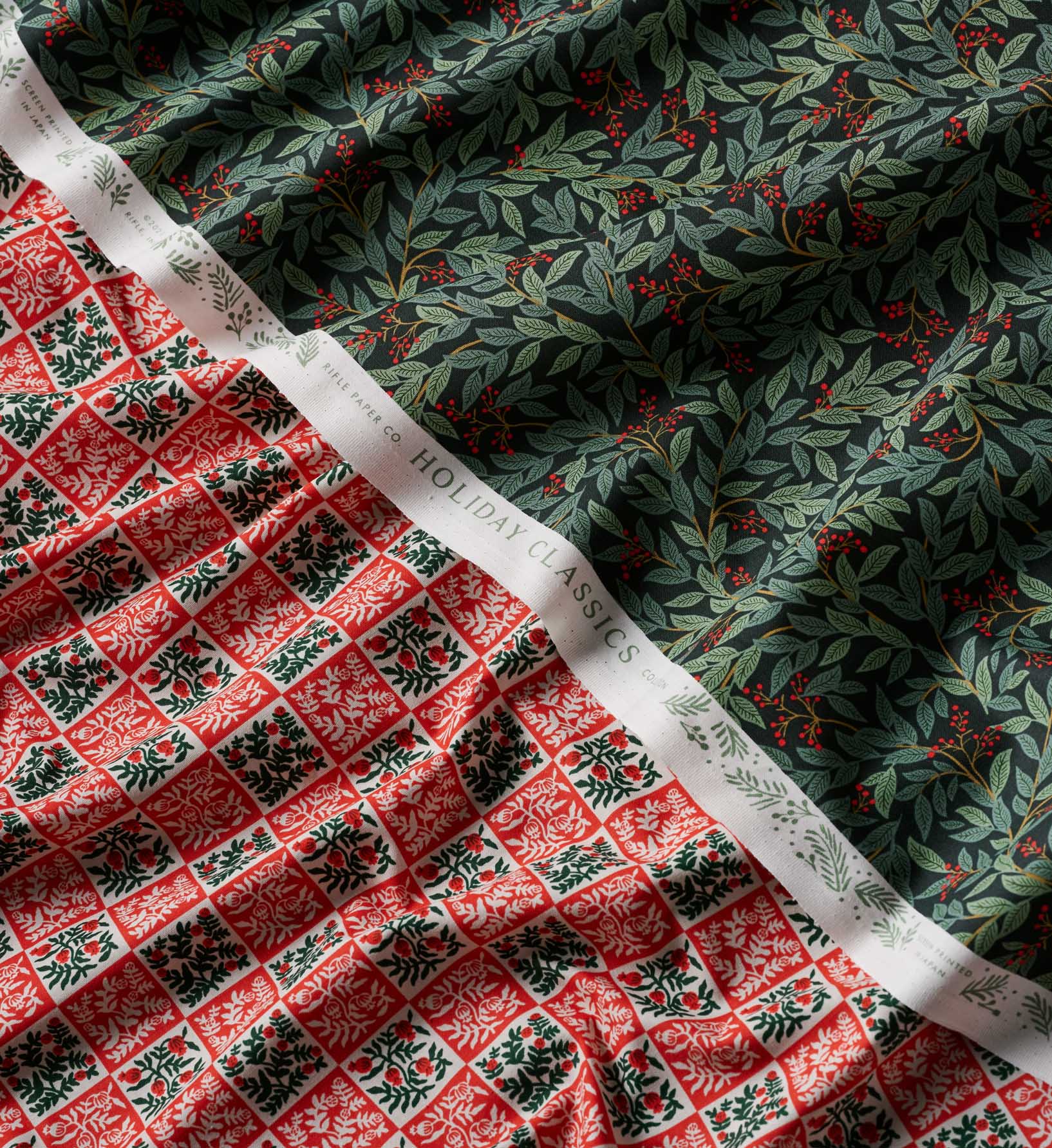 Willowberry Cotton Fabric - Evergreen