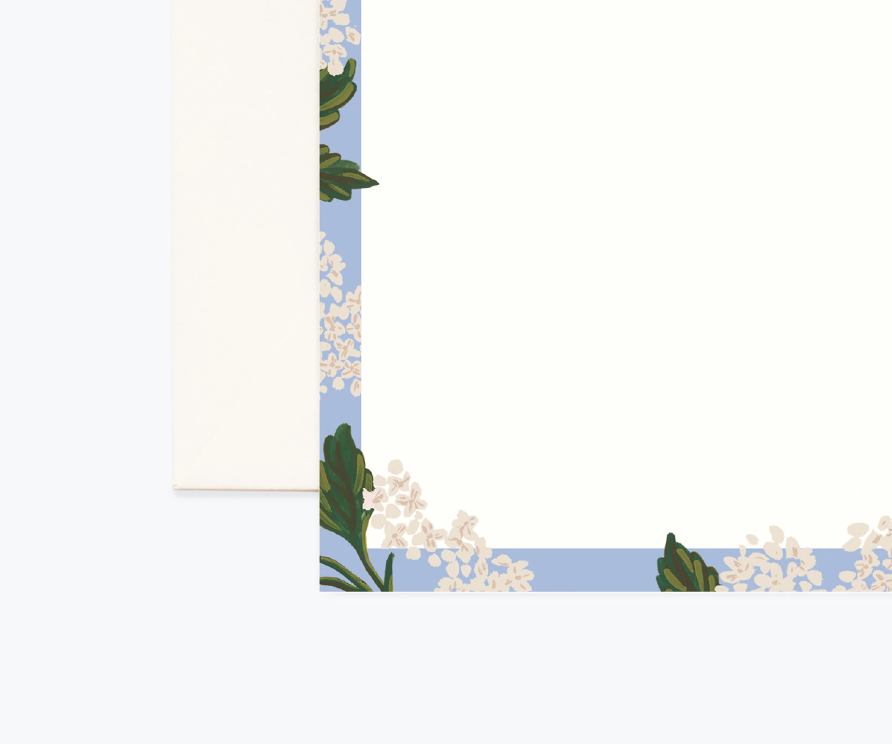 Floral Personalized Stationery  - Hydrangea
