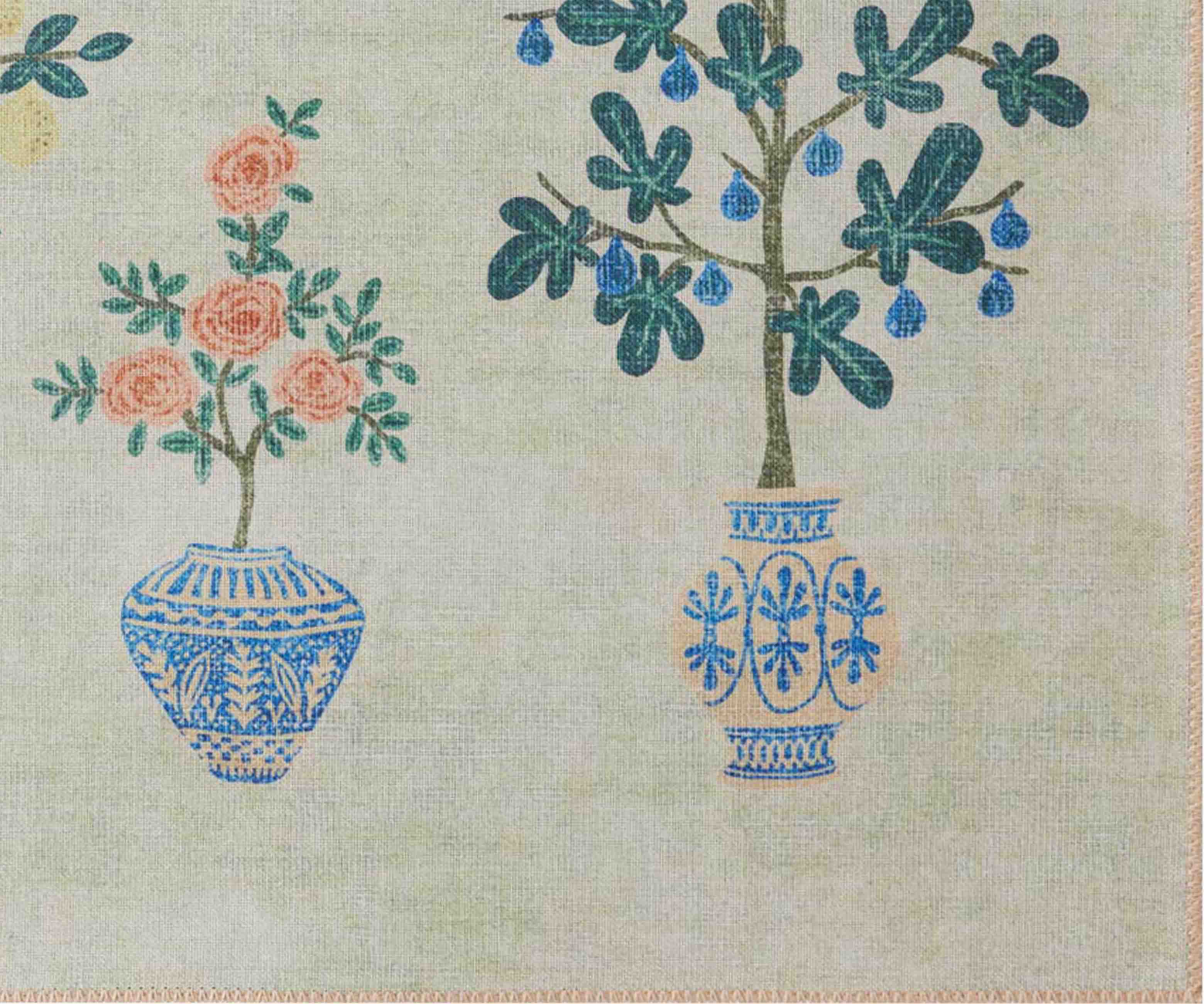 Atelier Topiary Non-Slip Rug - Ivory