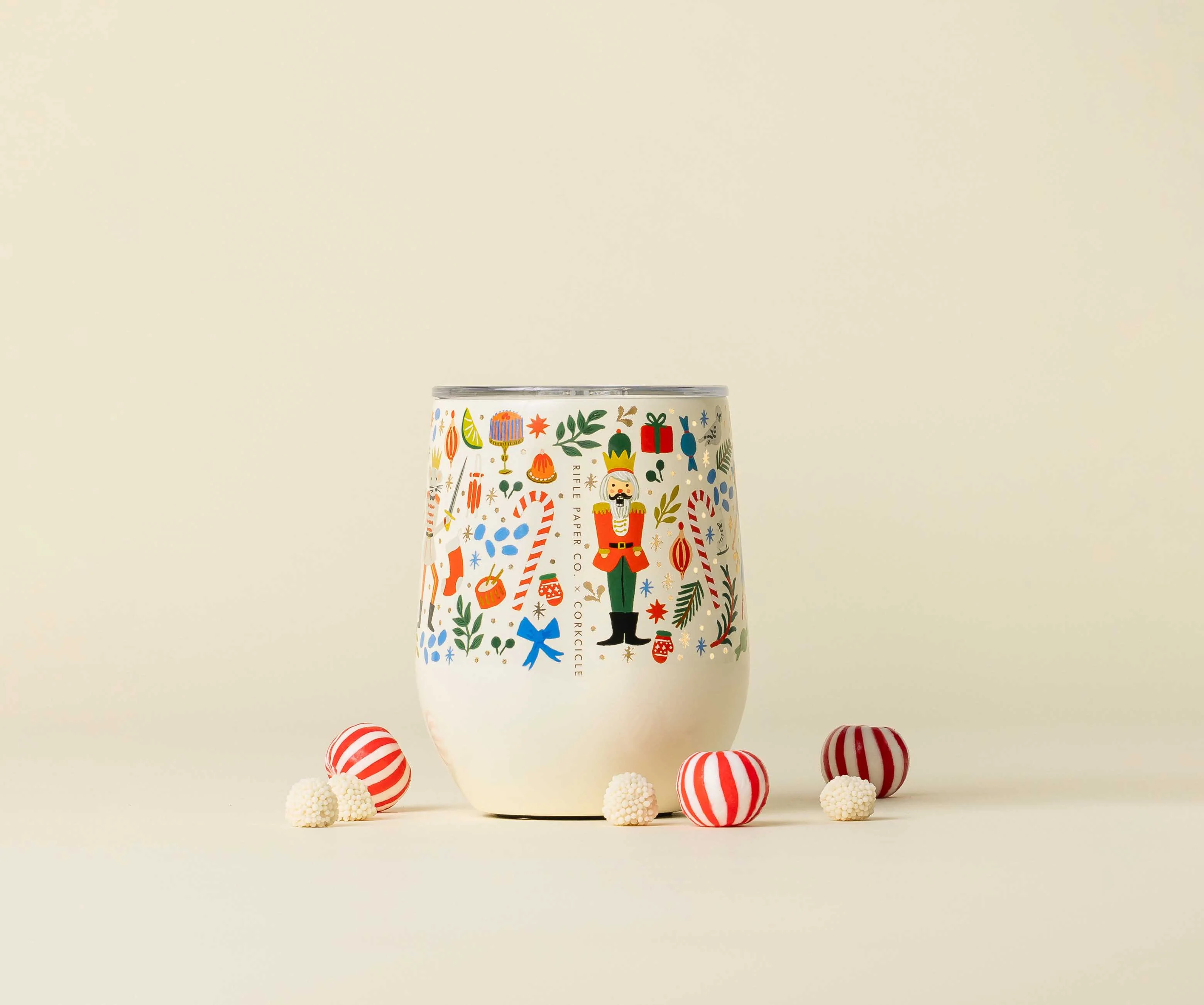 Stemless Wine Cup - Nutcracker