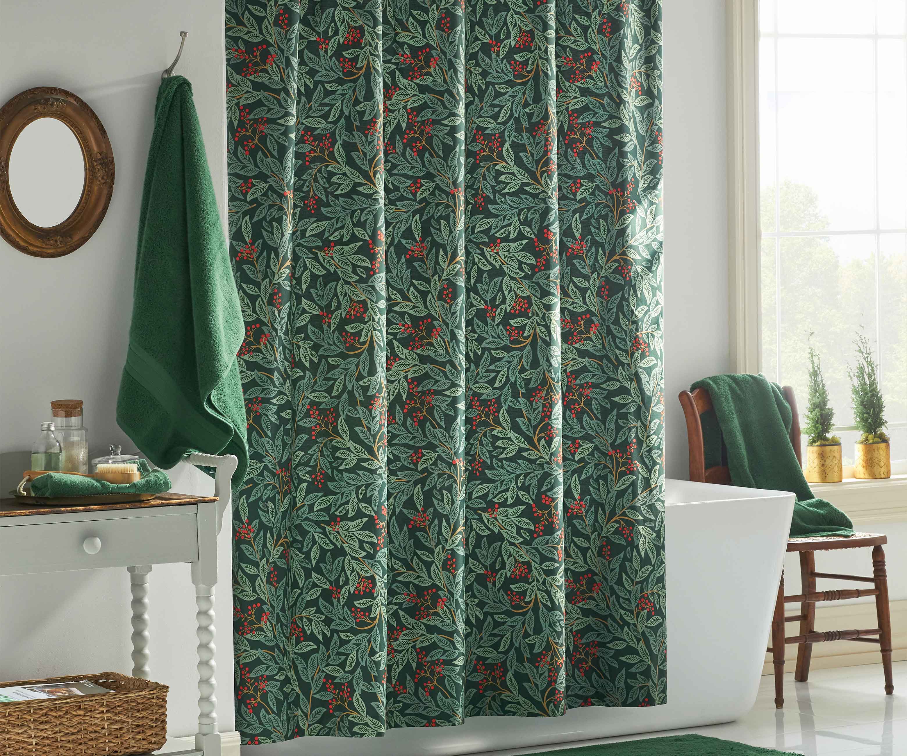Percale Shower Curtain - Willowberry