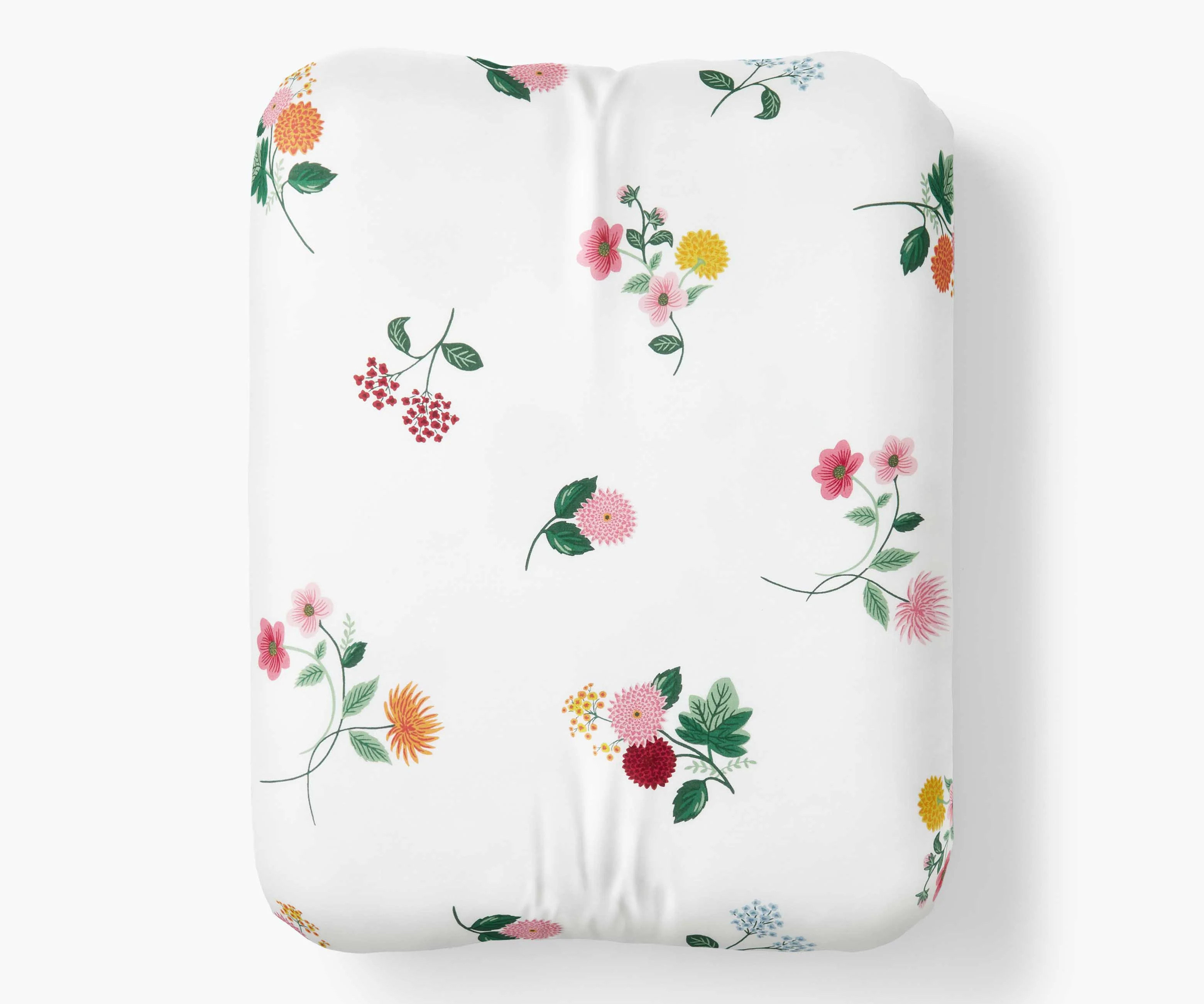 Percale Fitted Sheet - Ditsy Dahlia