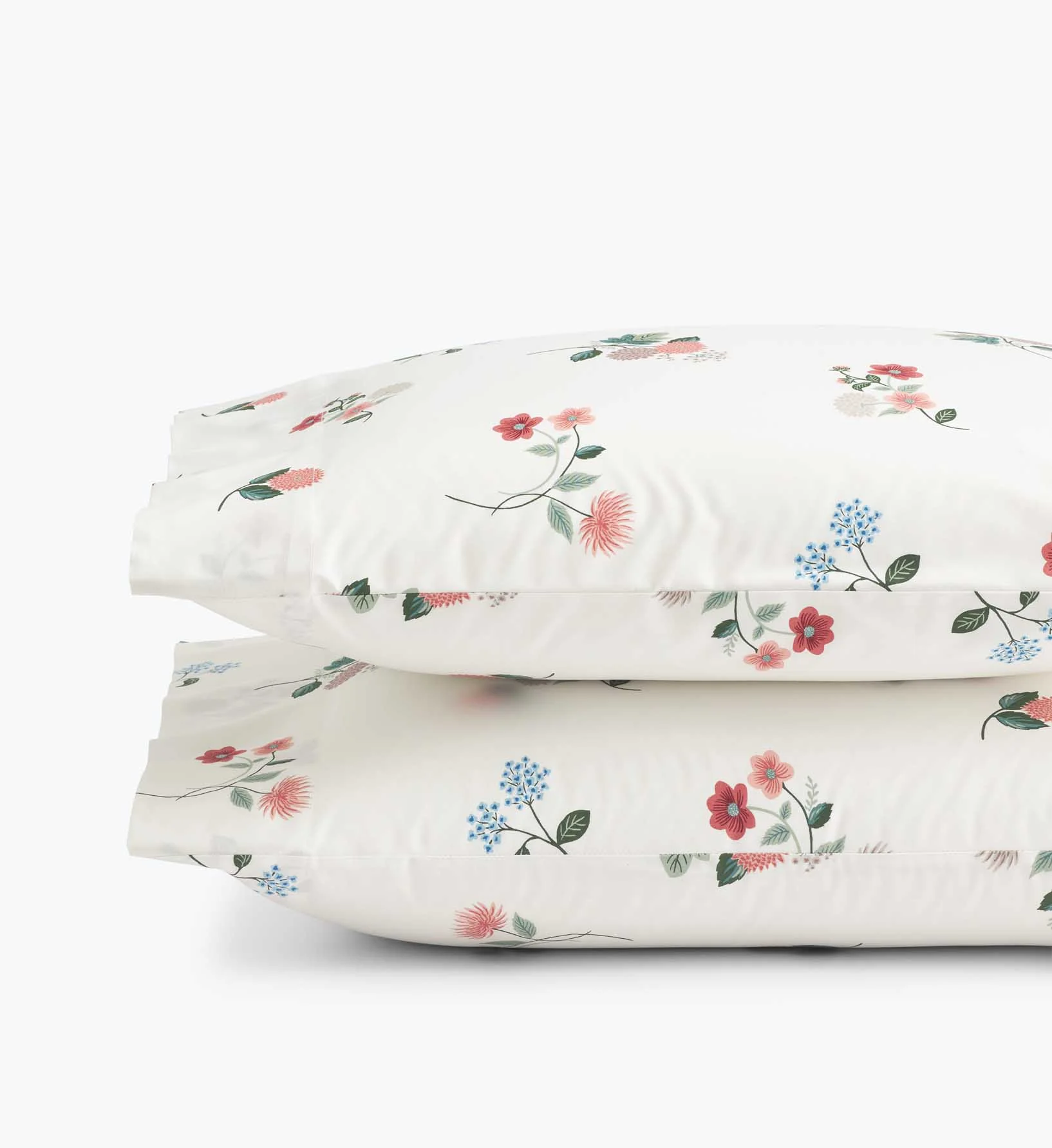 Percale Pillowcases - Ditsy Dahlia Ivory