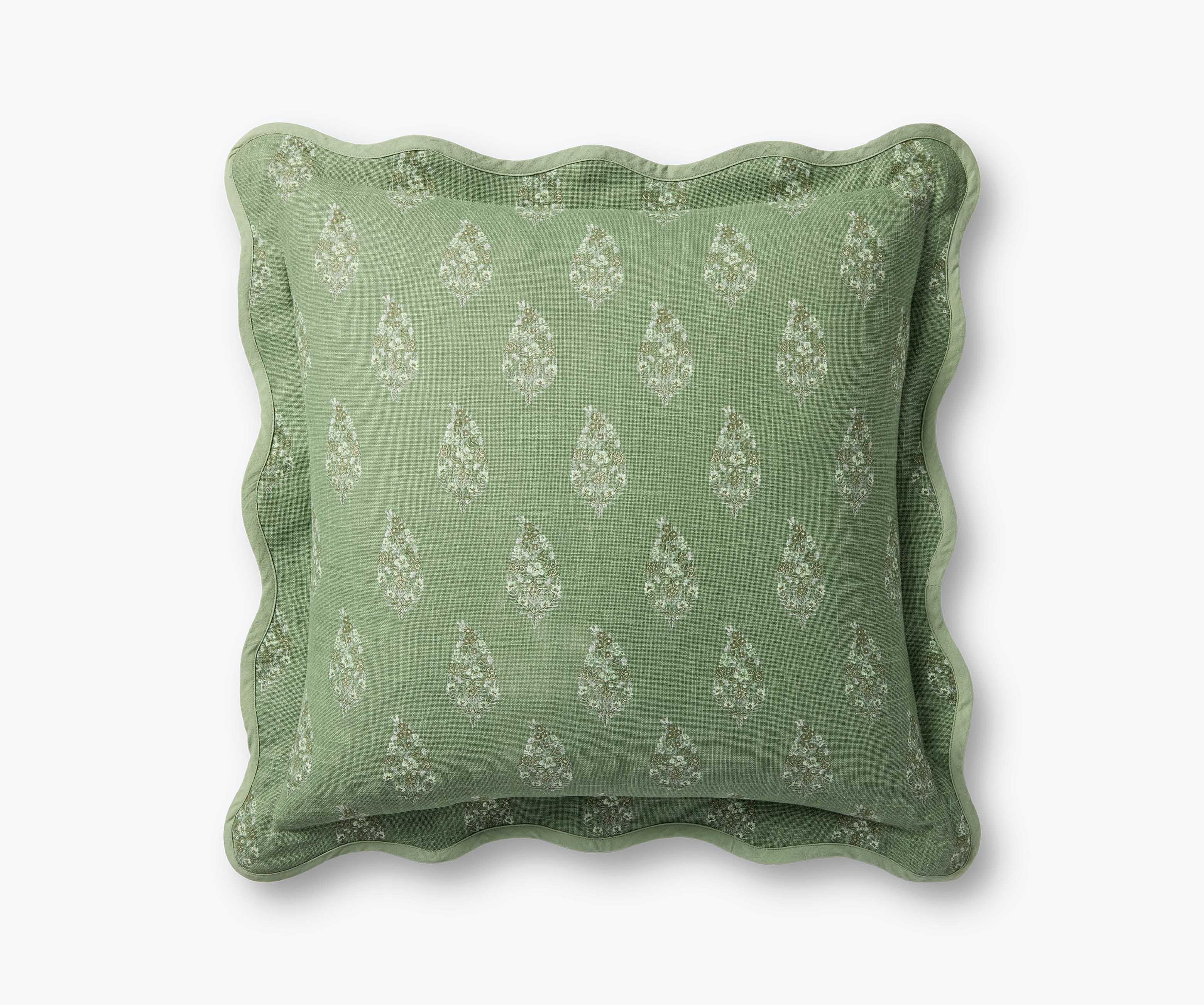 Paisley Pillow - Green