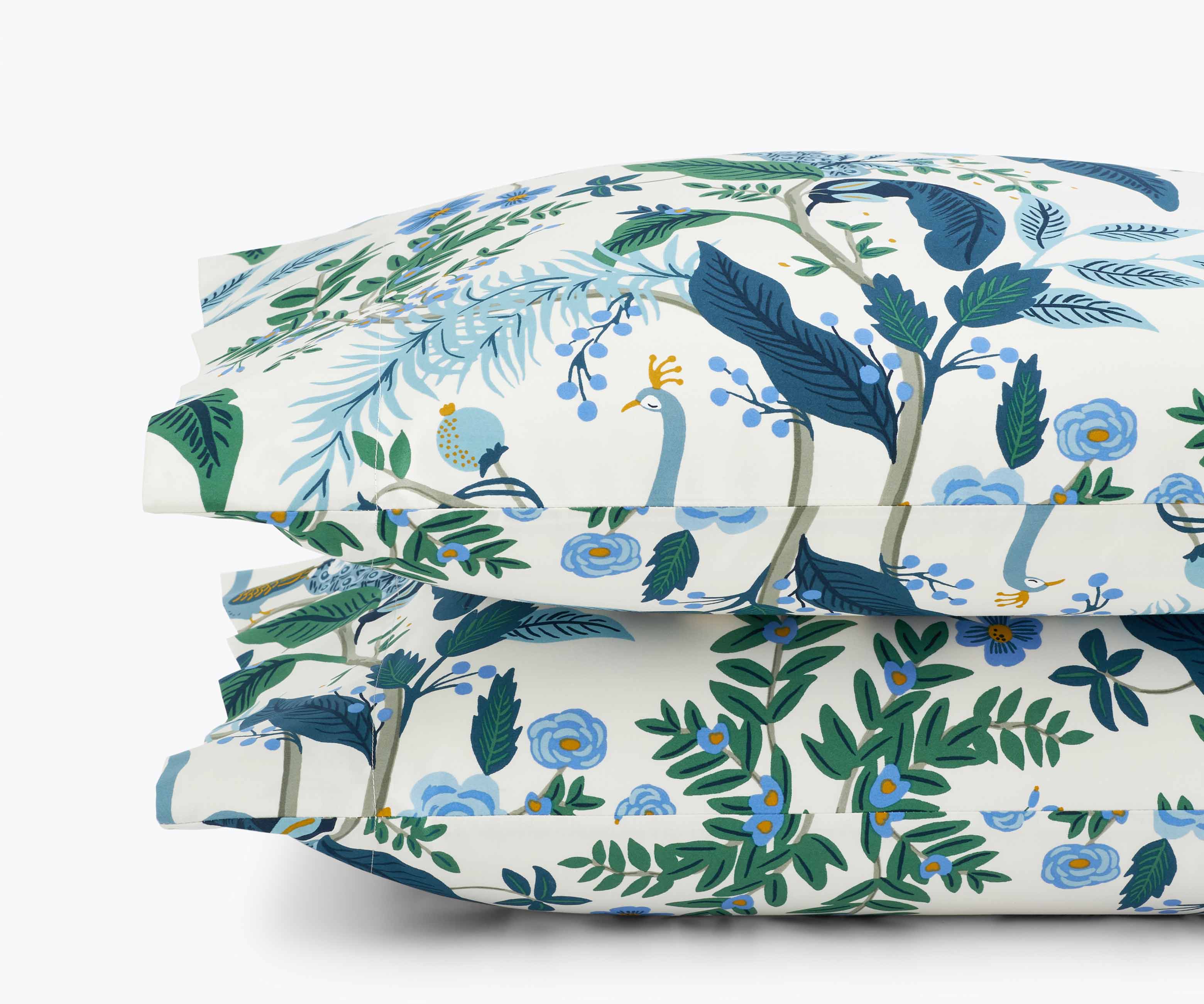 Sateen Pillowcases - Peacock Ivory