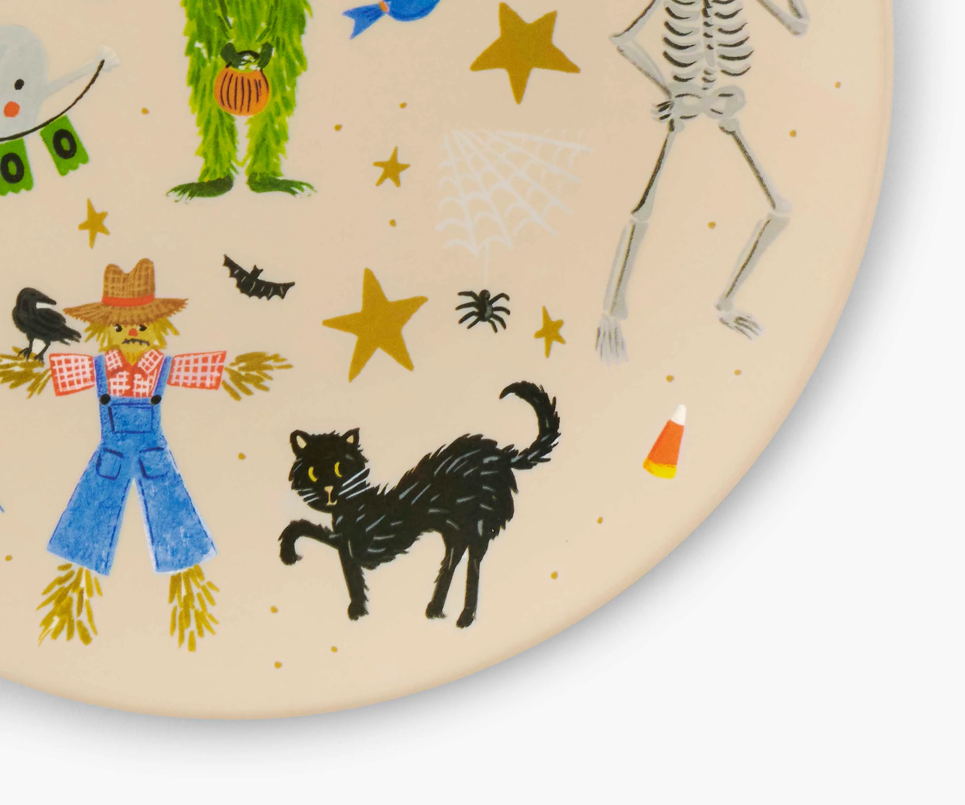 Melamine Assorted Dessert Plates - Halloween Parade