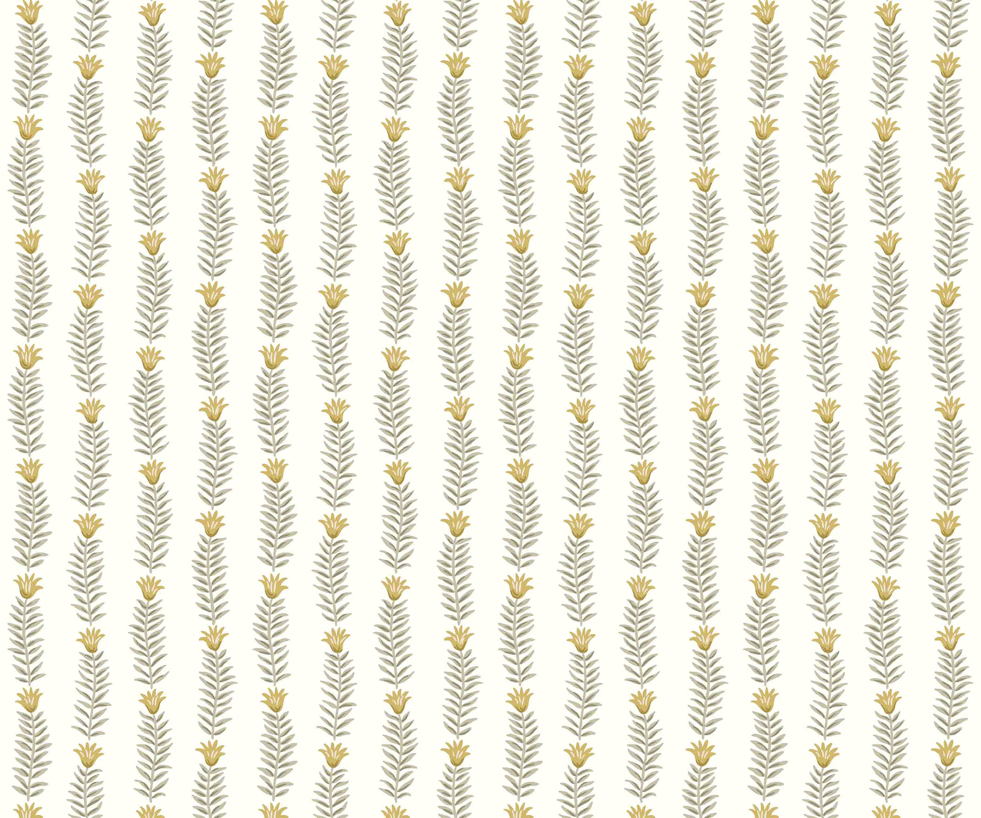 Eden Wallpaper - White & Metallic Gold