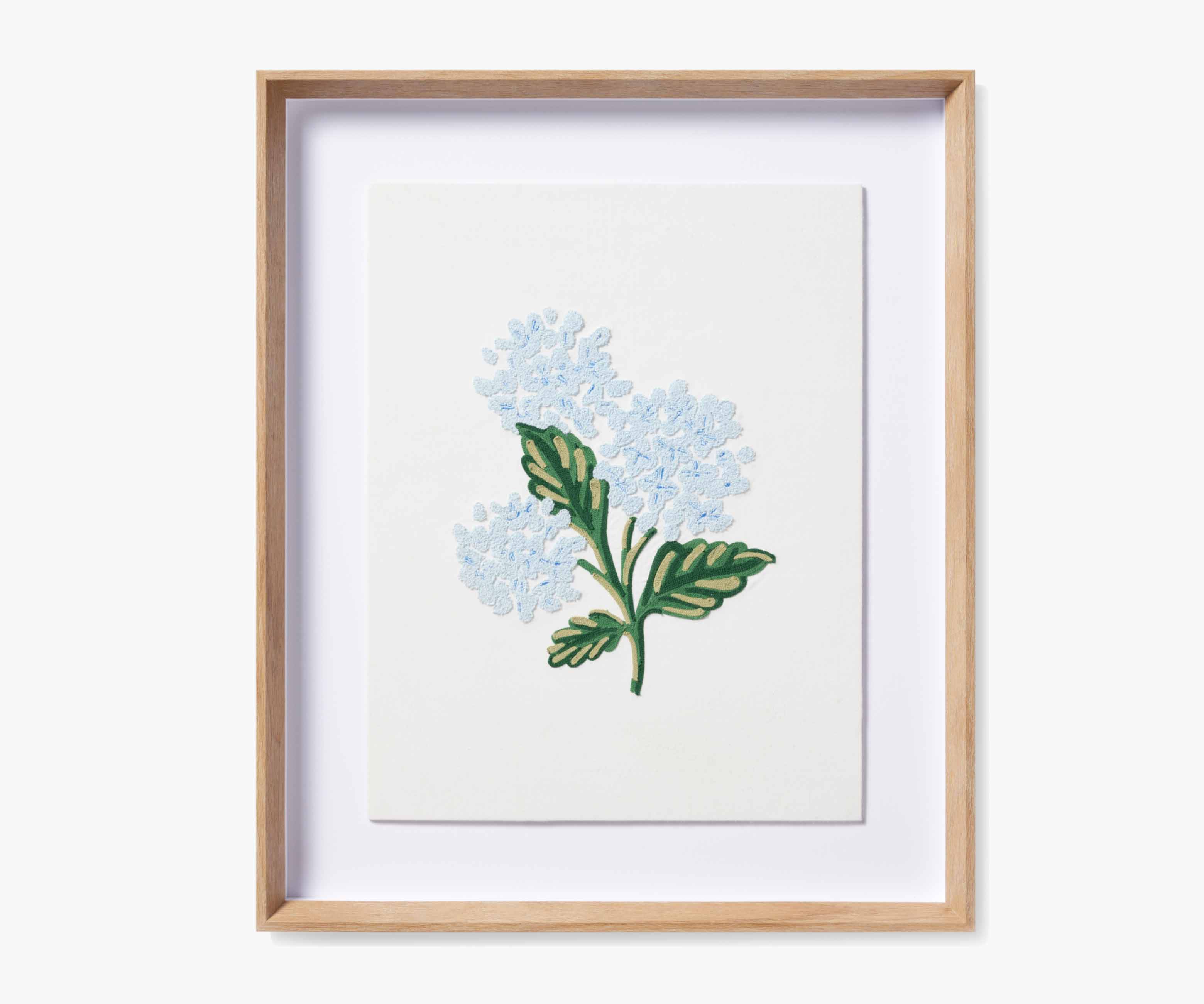 Framed Wall Art - Hydrangea Cream