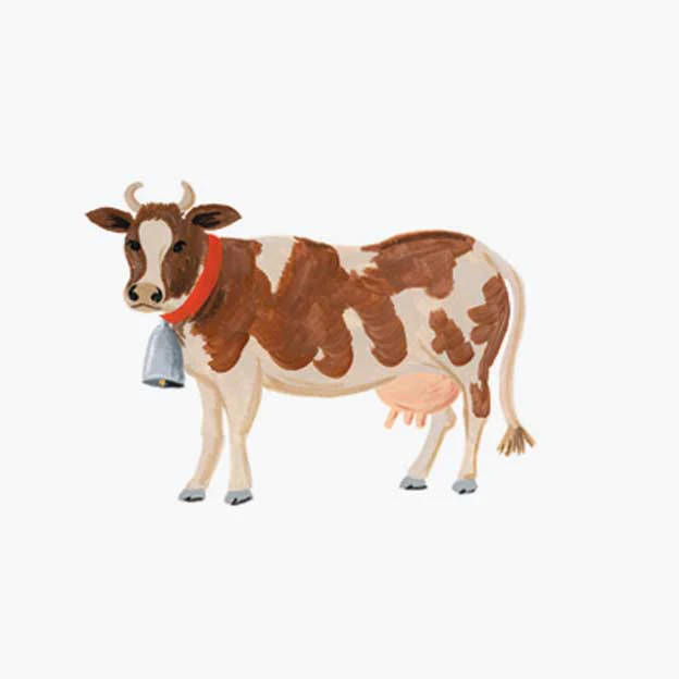 Animals Personalized Stationery  - Cow