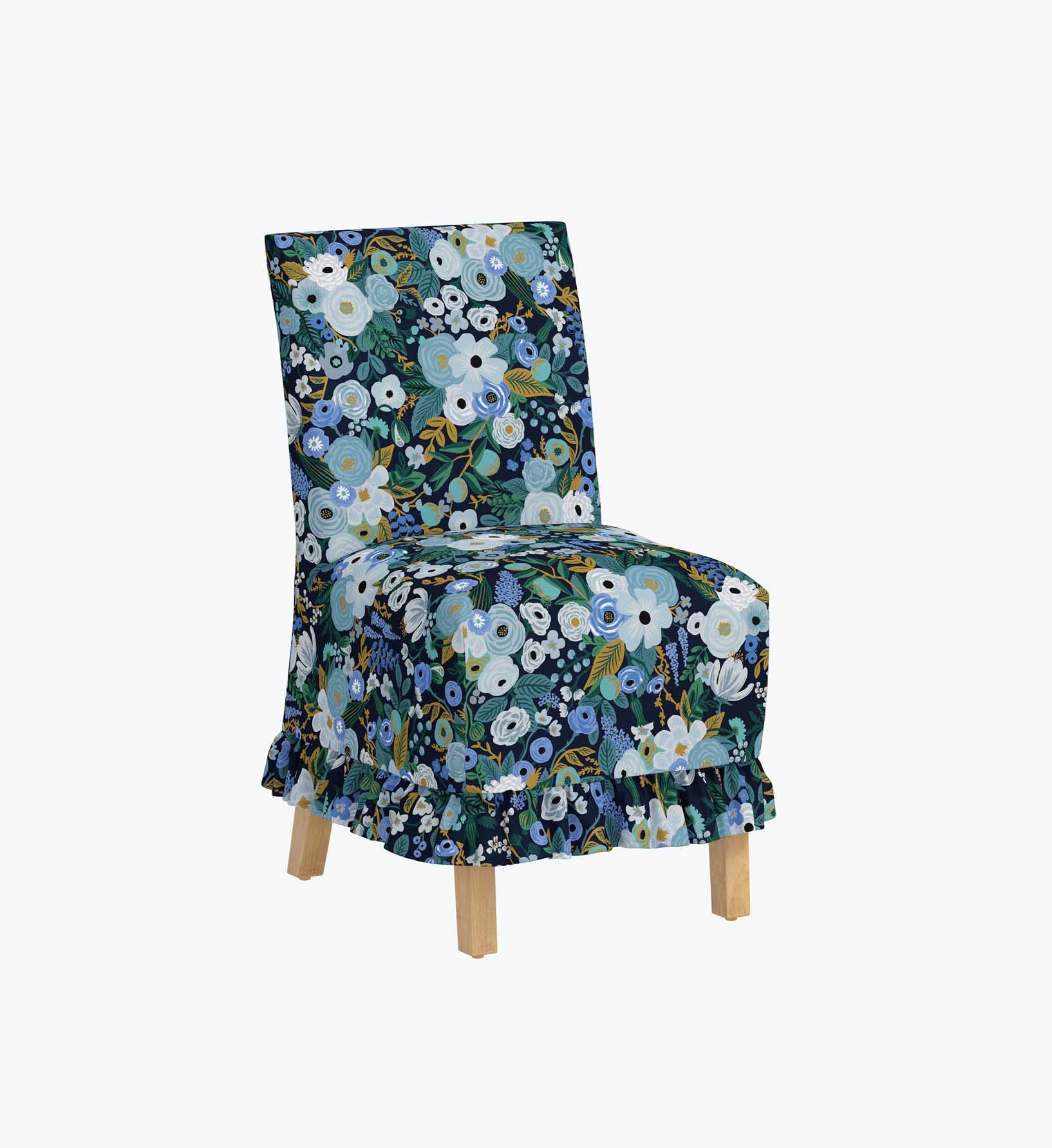 Louise Slipcover Dining Chair - Garden Party Blue