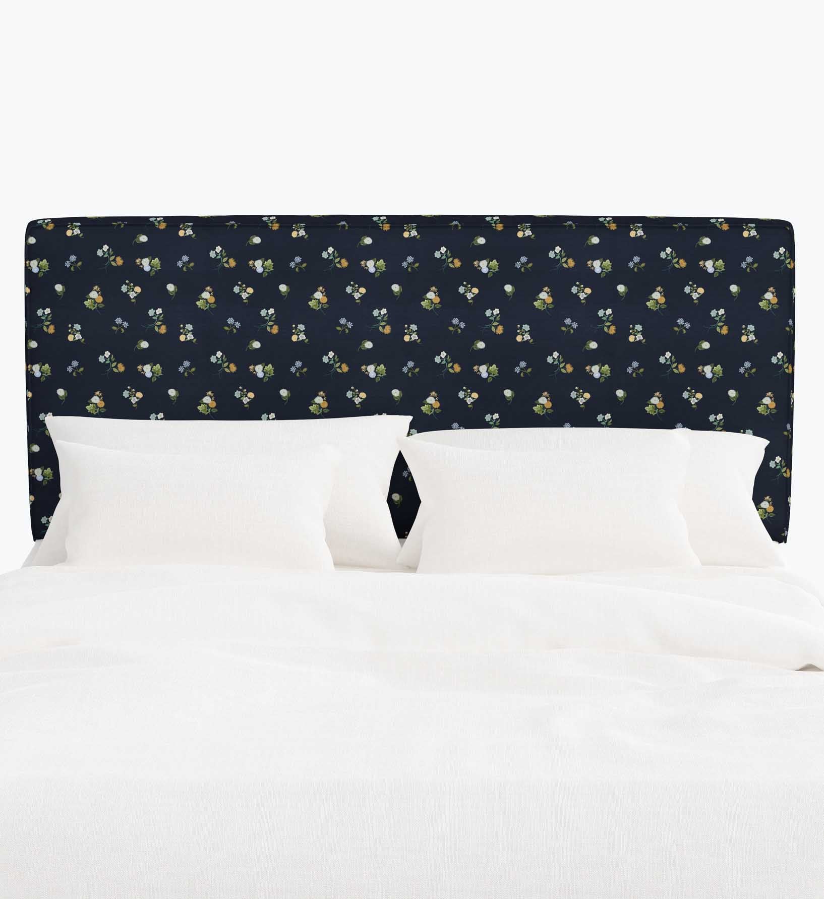 Elly Headboard - Ditsy Dahlia Navy