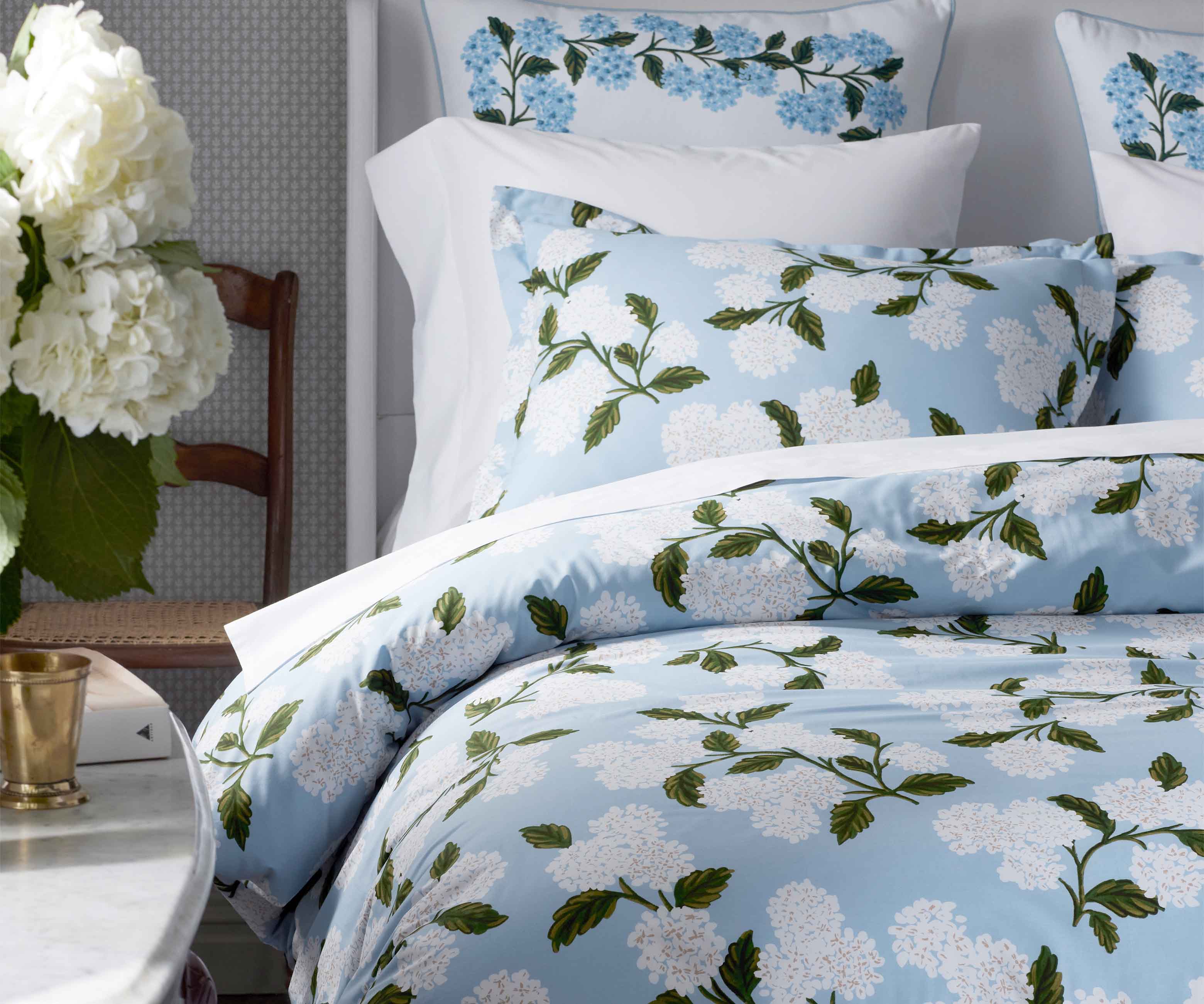 Percale Comforter - Hydrangea
