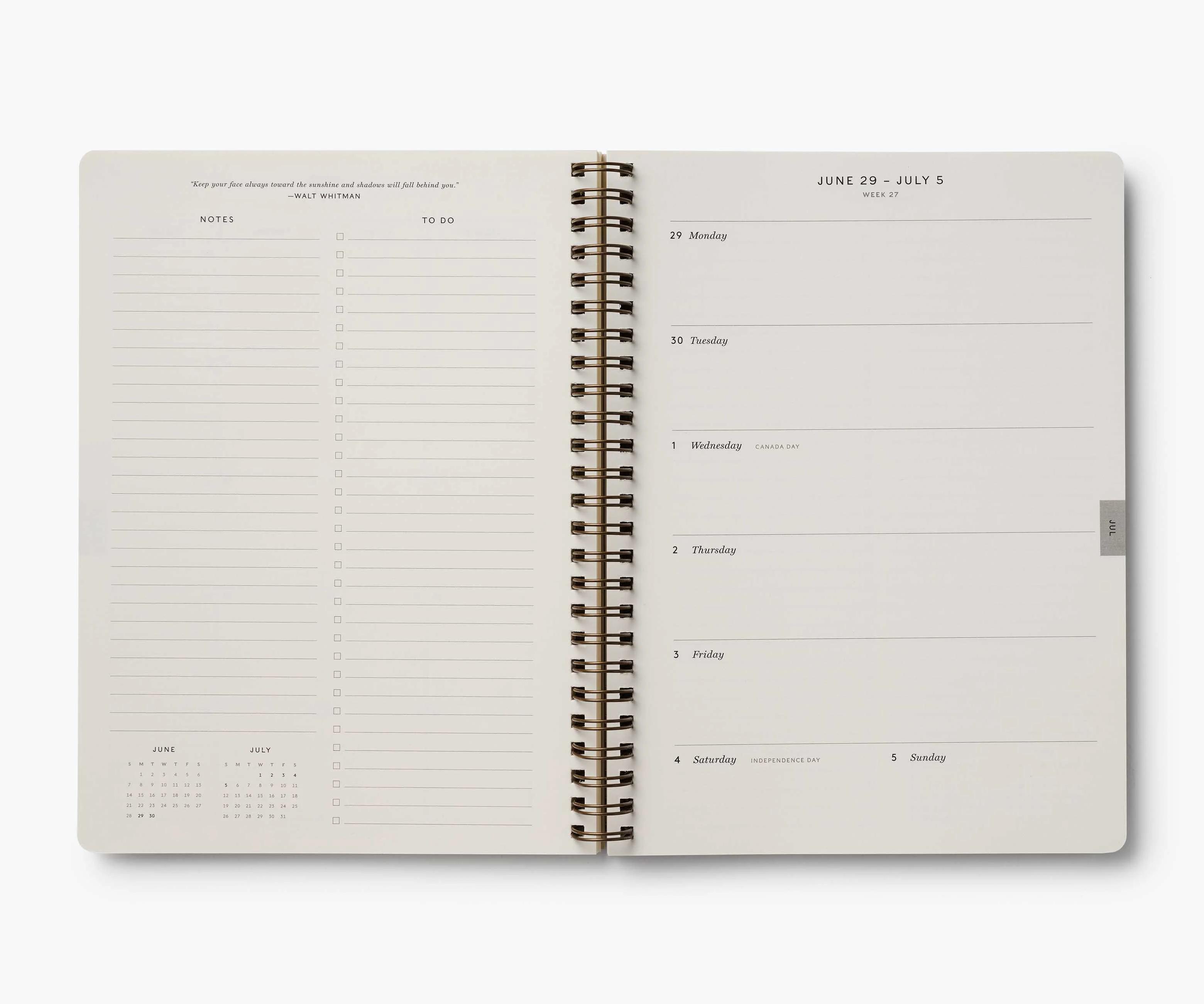 2026 12-Month Softcover Spiral Planner - Dahlia