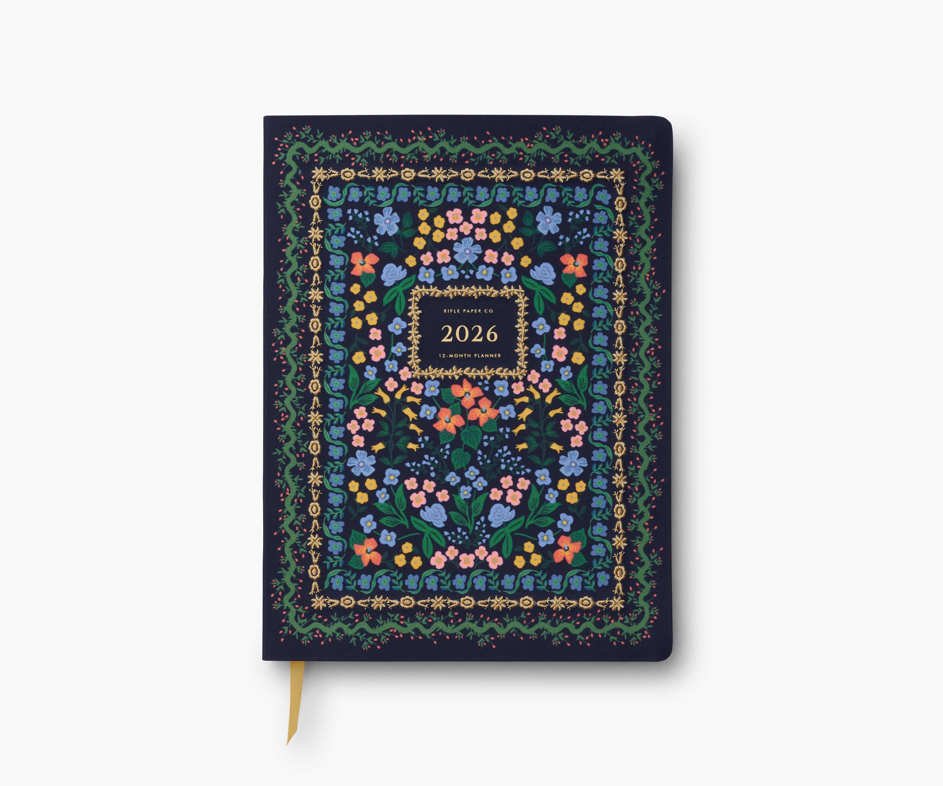 2026 12-Month Embroidered Bookbound Planner - Wildwood