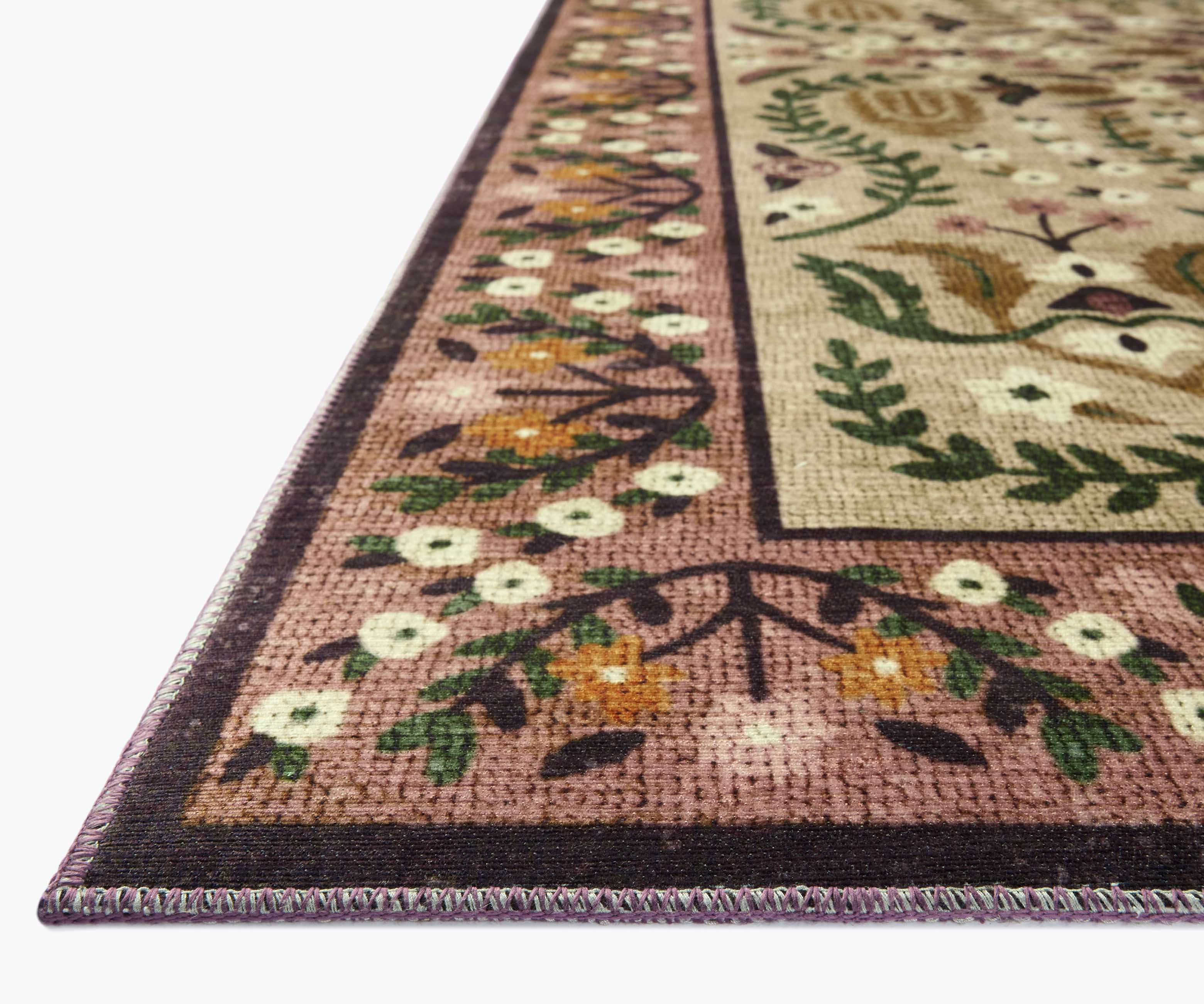 Canopy Edie Printed Rug - Aubergine