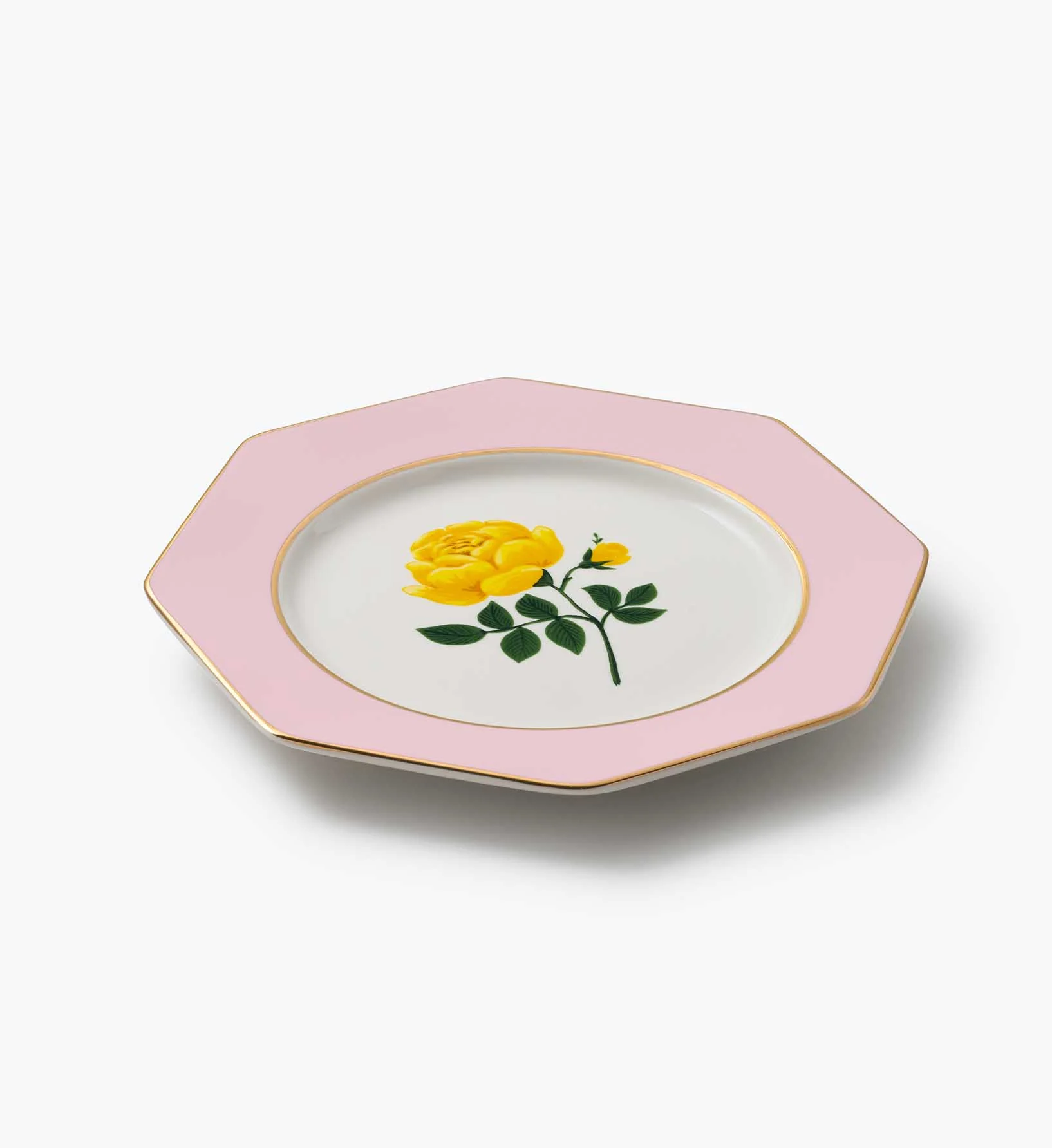 Porcelain Dessert Plate Set - Roses