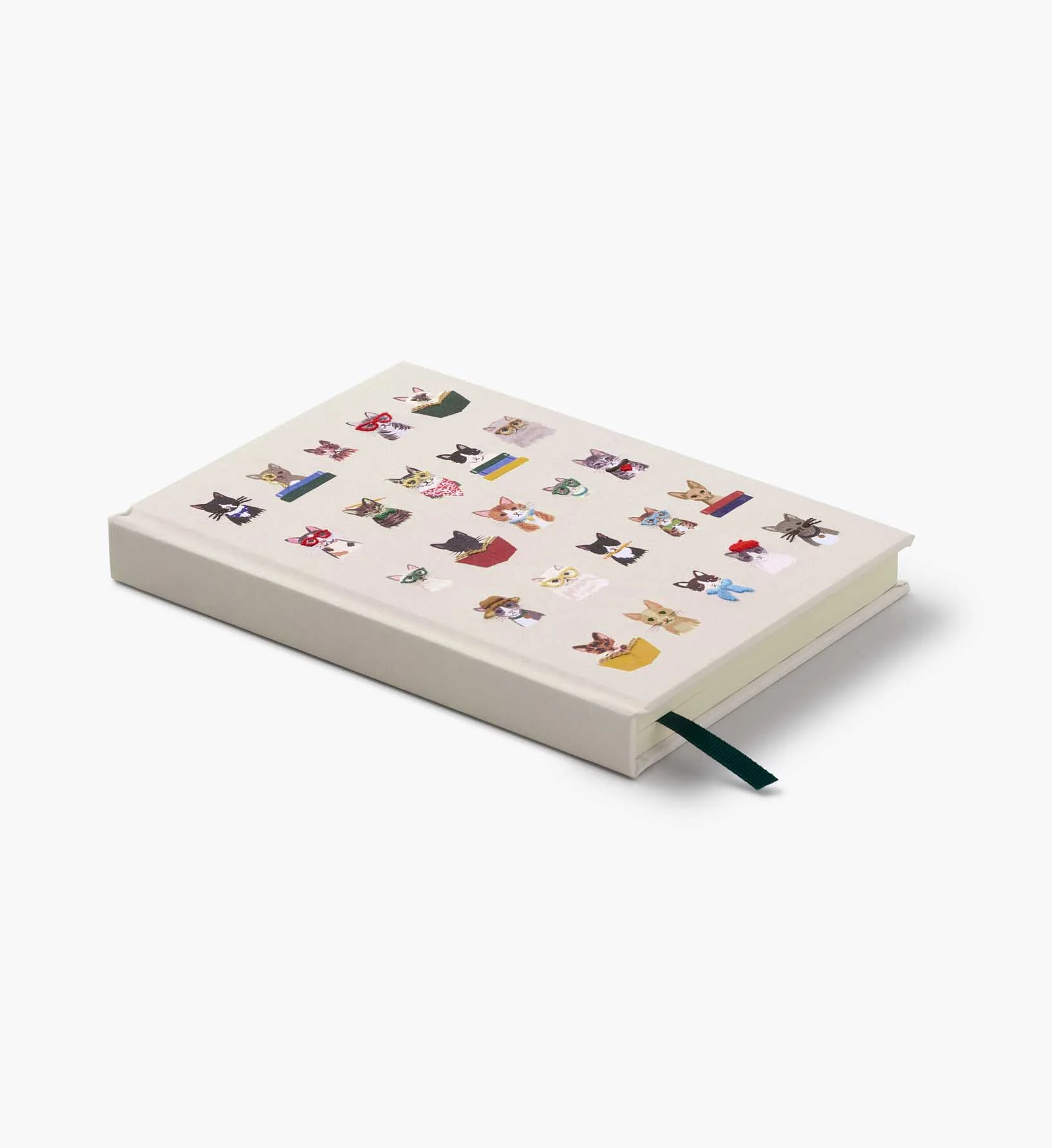 Embroidered Journal - Studious Cats