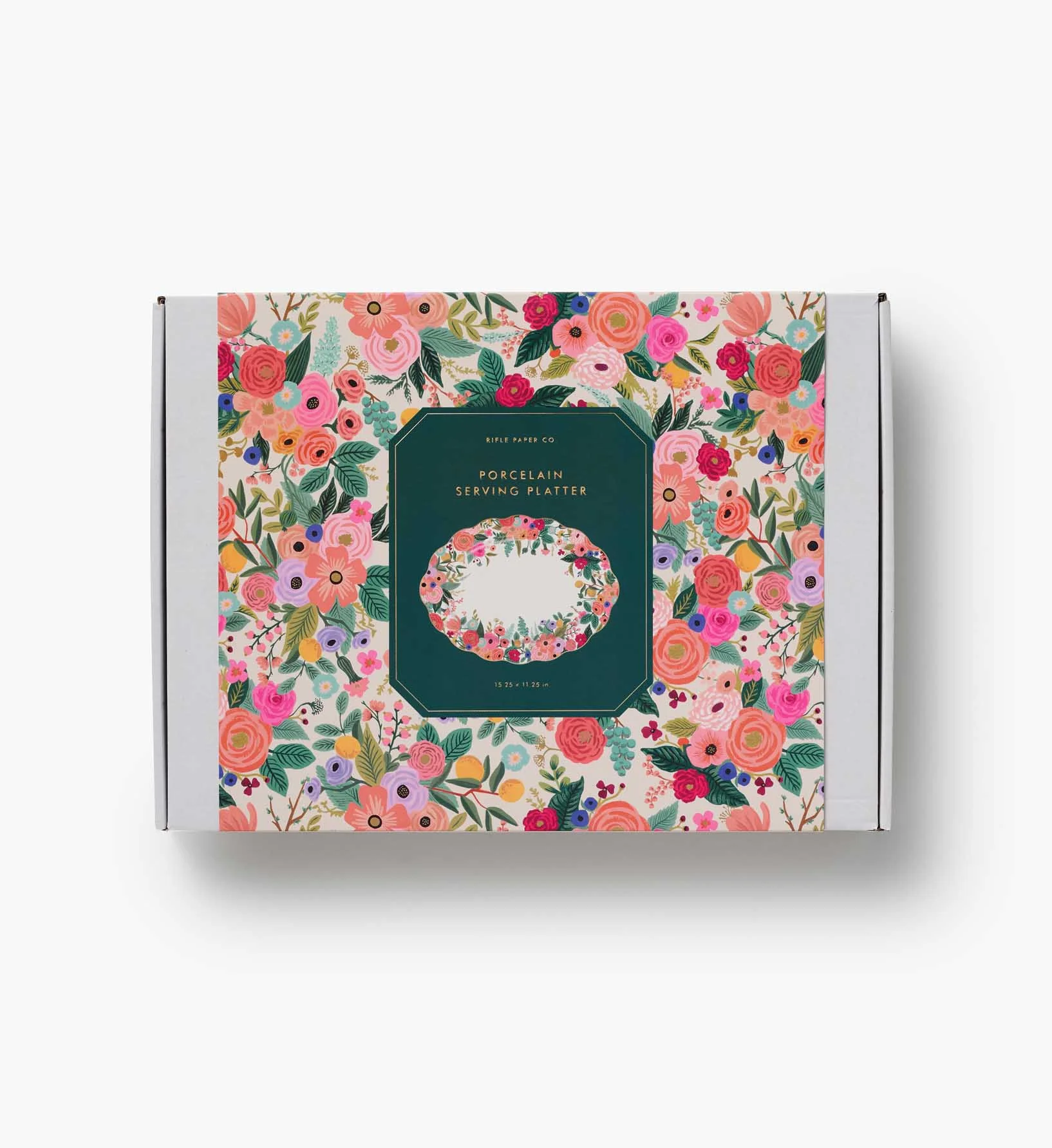 Large Porcelain Serving Platter - Garden Party