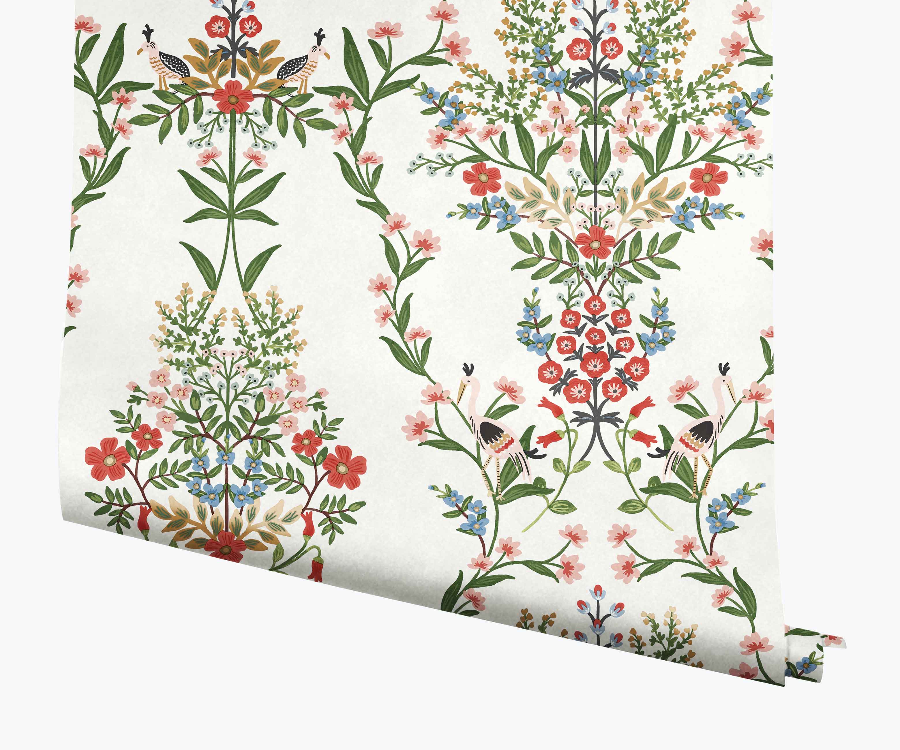 Luxembourg Wallpaper - White Multi