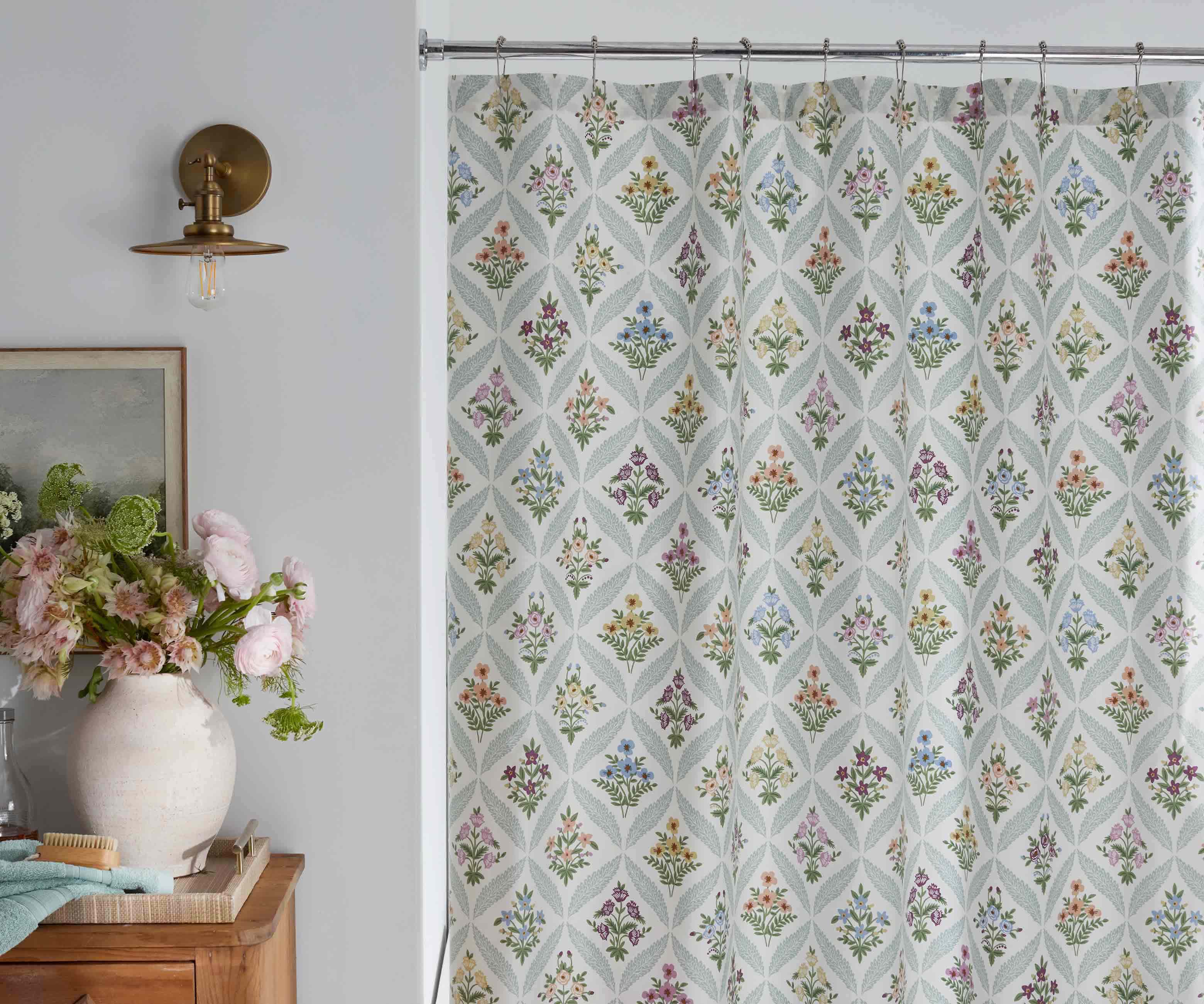 Sateen Shower Curtain - Estee Garden