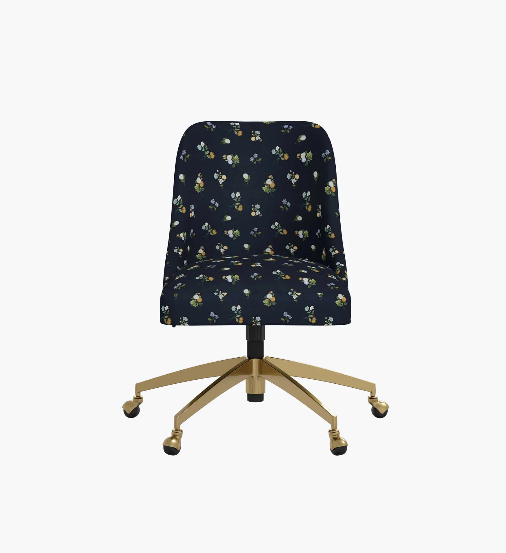 Oxford Desk Chair - Ditsy Dahlia Navy