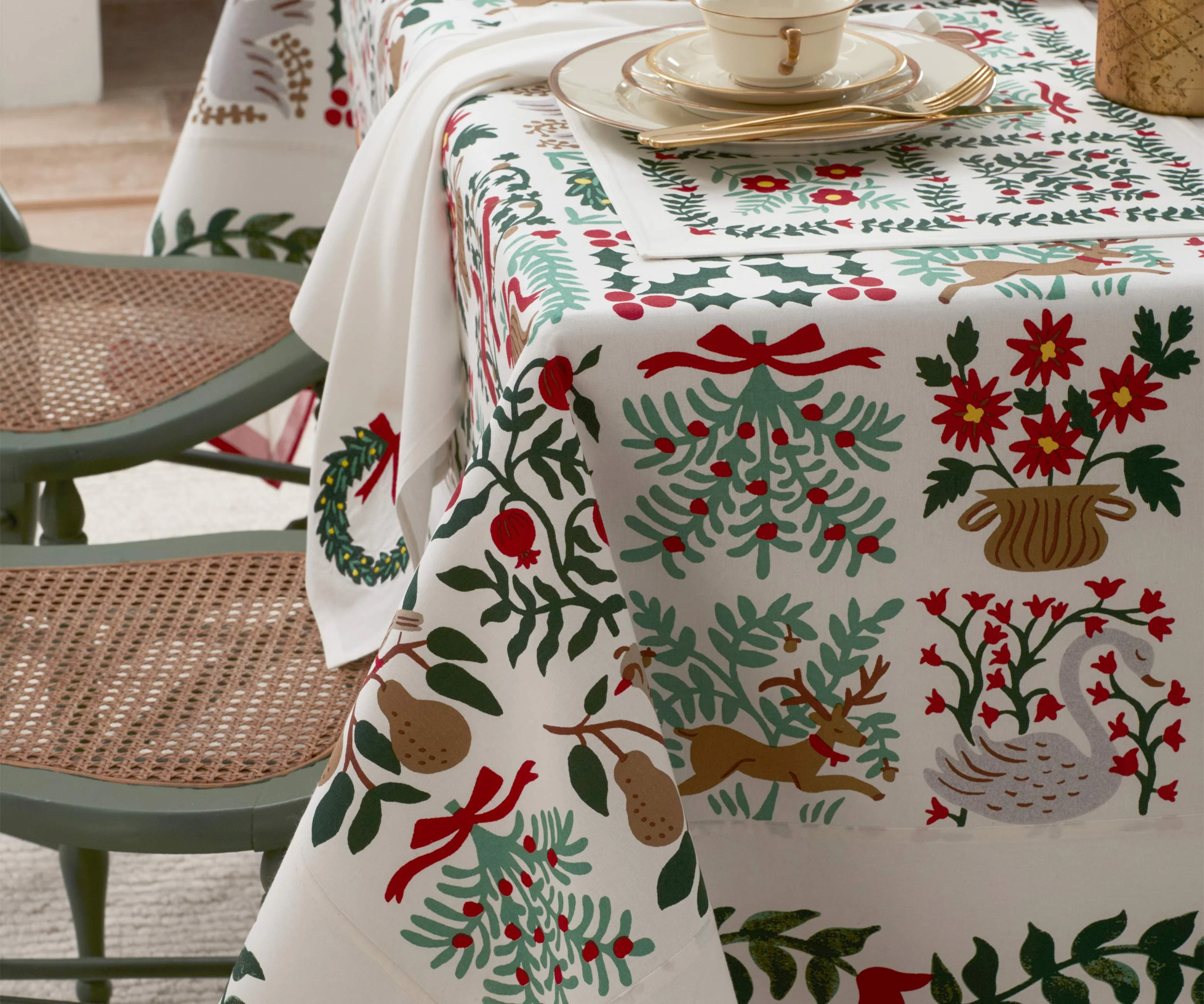 Cotton Tablecloth - Christmastide