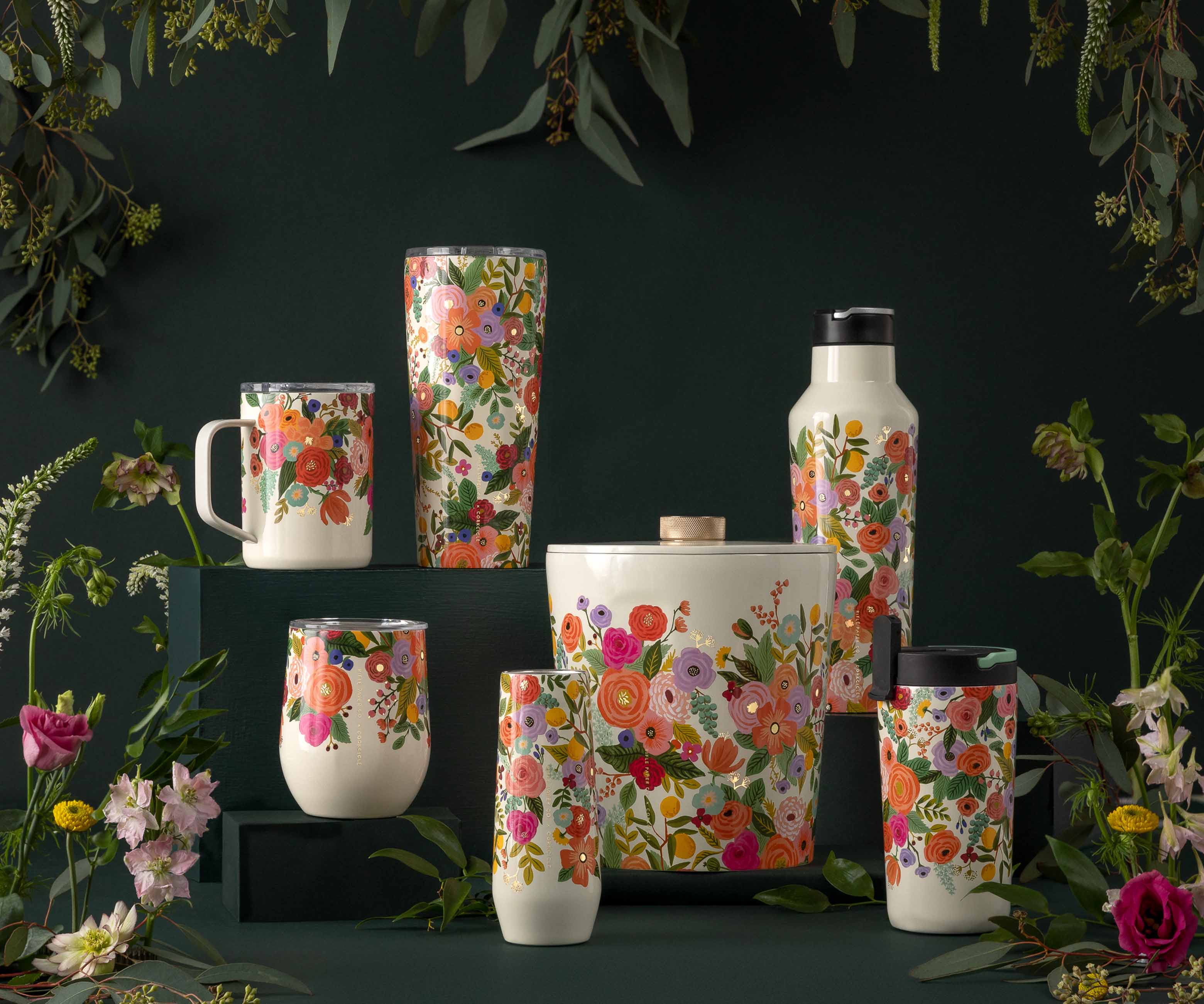 7 oz. Stemless Flute - Garden Party