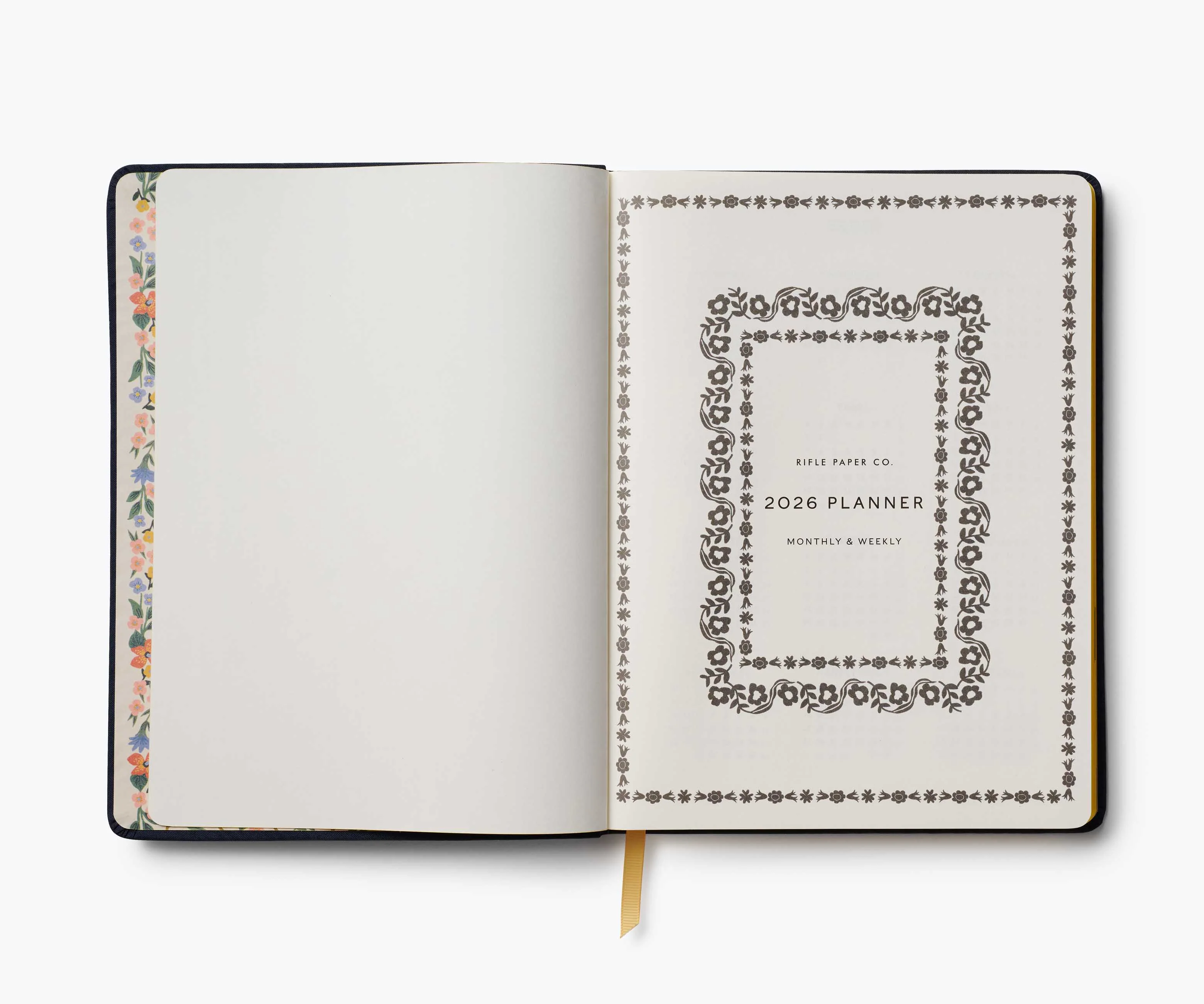 2026 12-Month Embroidered Bookbound Planner - Wildwood
