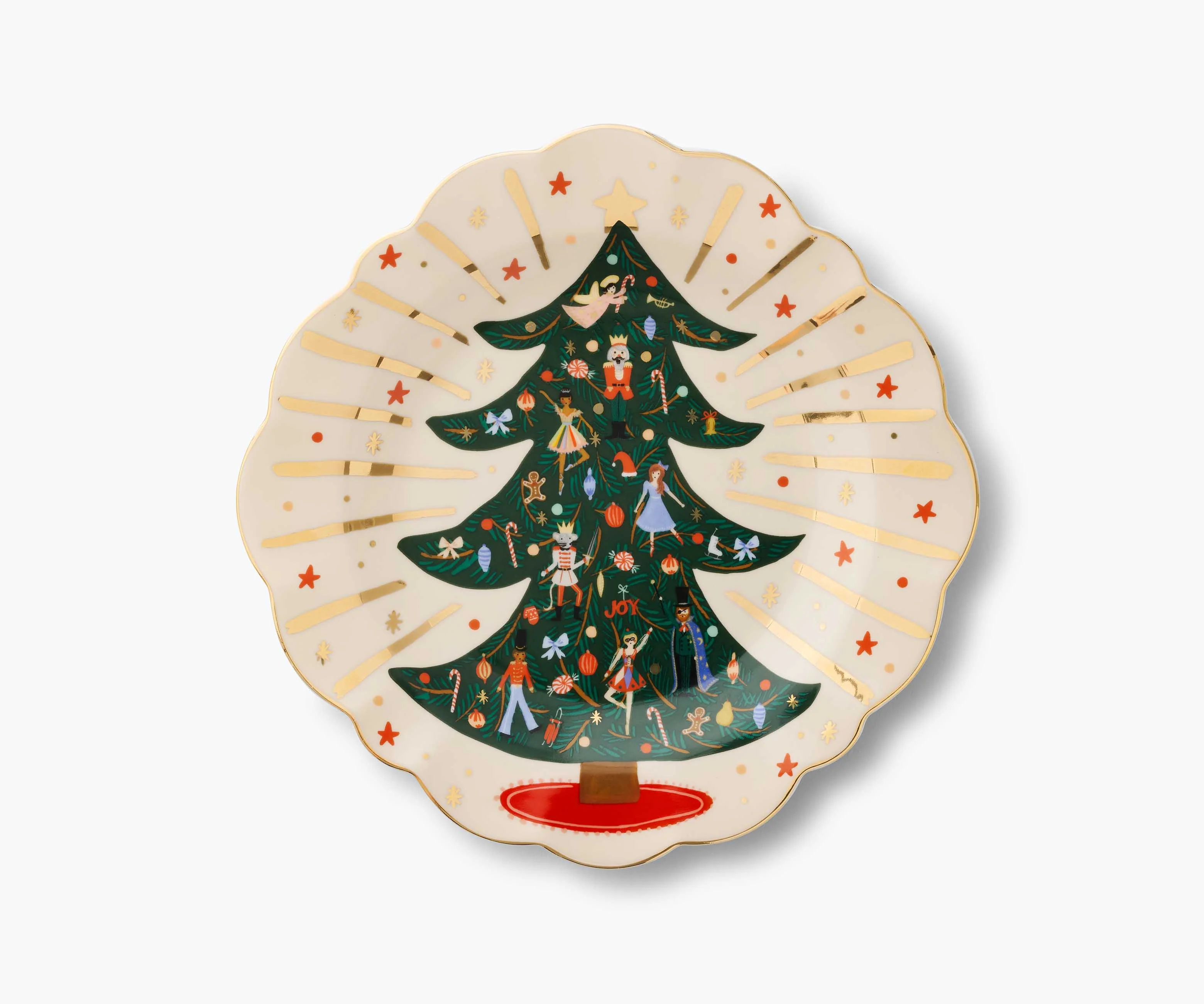 Porcelain Dessert Plate Set - Nutcracker