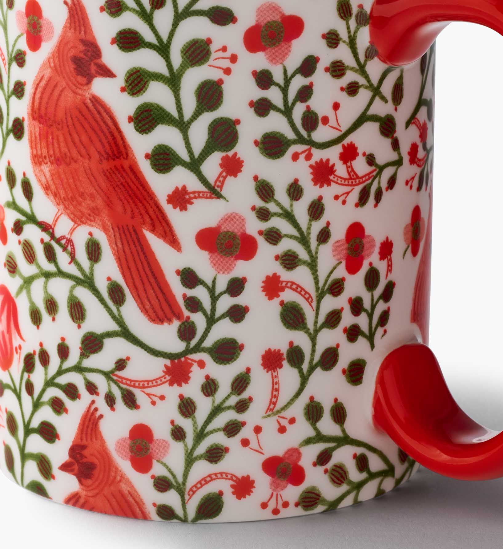 Holiday Porcelain Mug - Cardinals