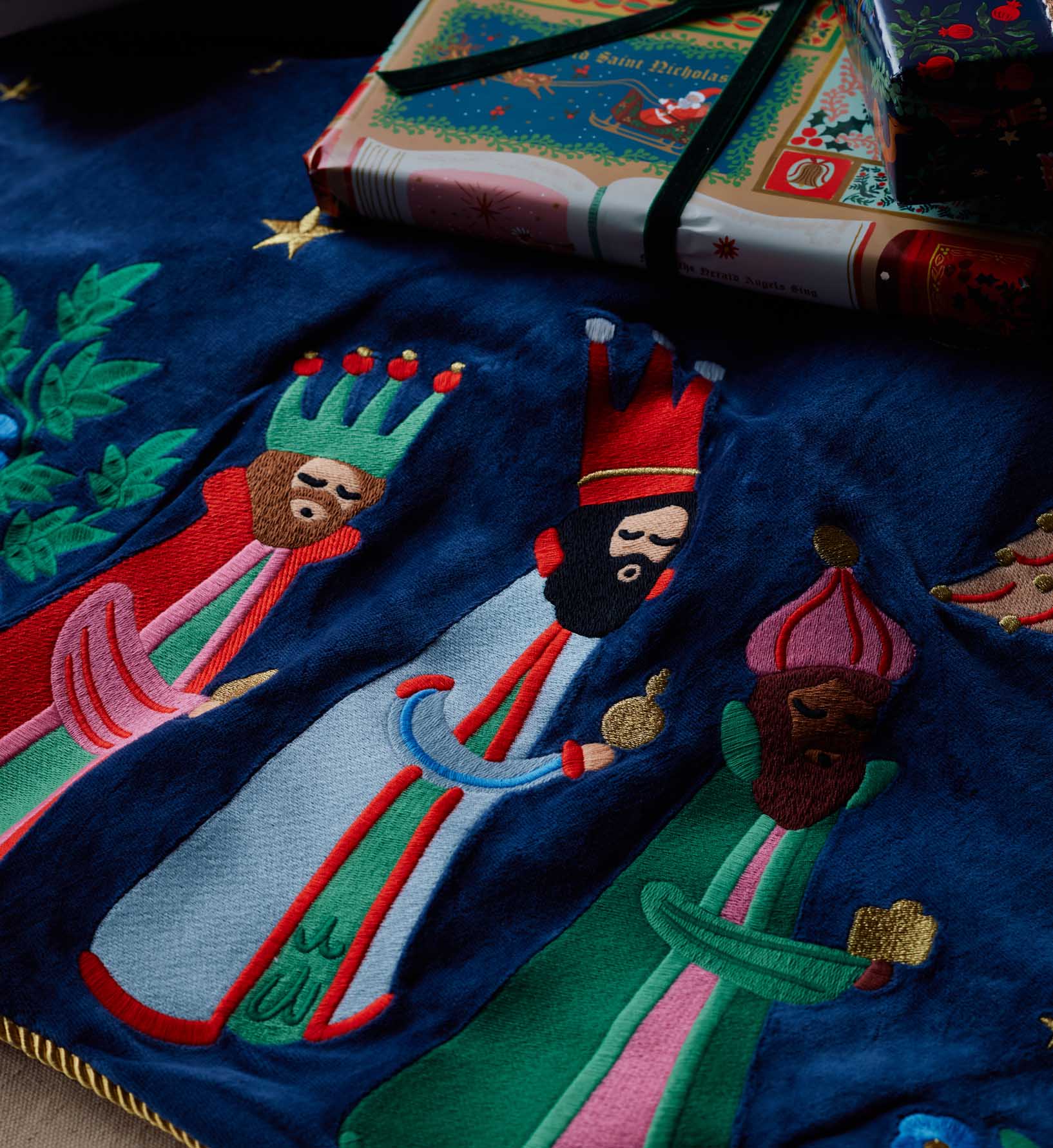 Embroidered Tree Skirt - Nativity