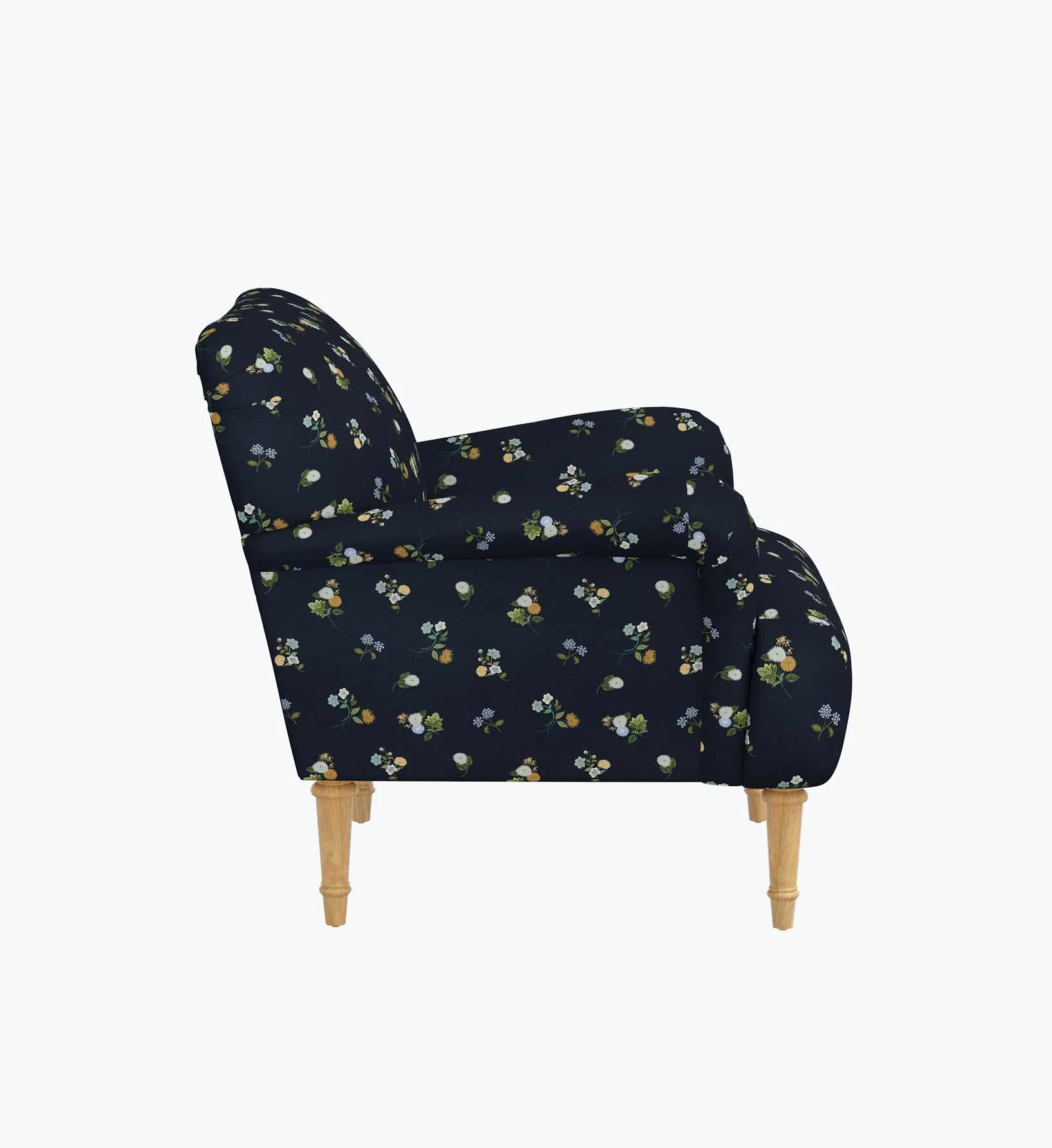 Bristol Armchair - Ditsy Dahlia Navy