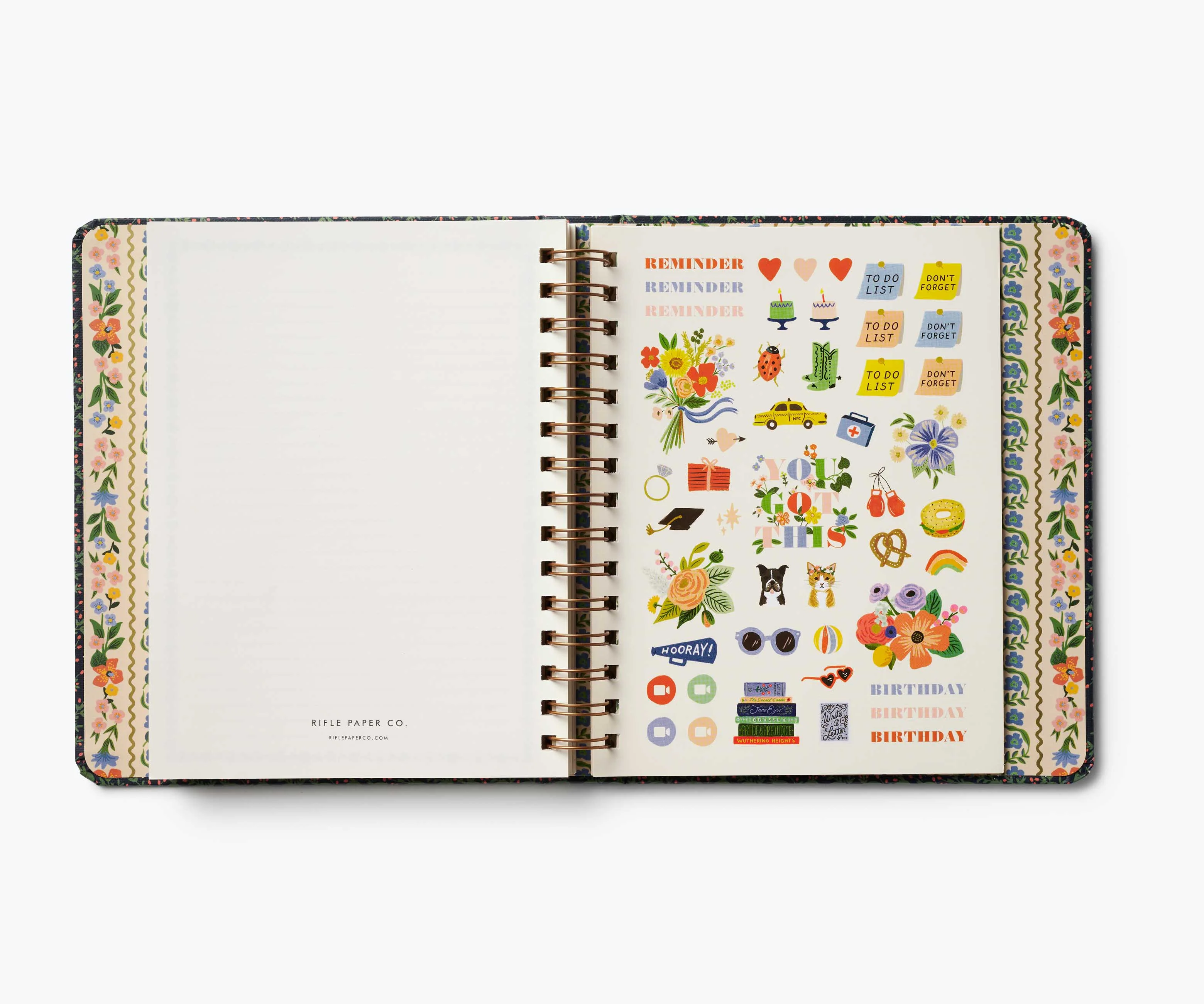 2025-2026 17-Month Academic Covered Spiral Planner - Wildwood