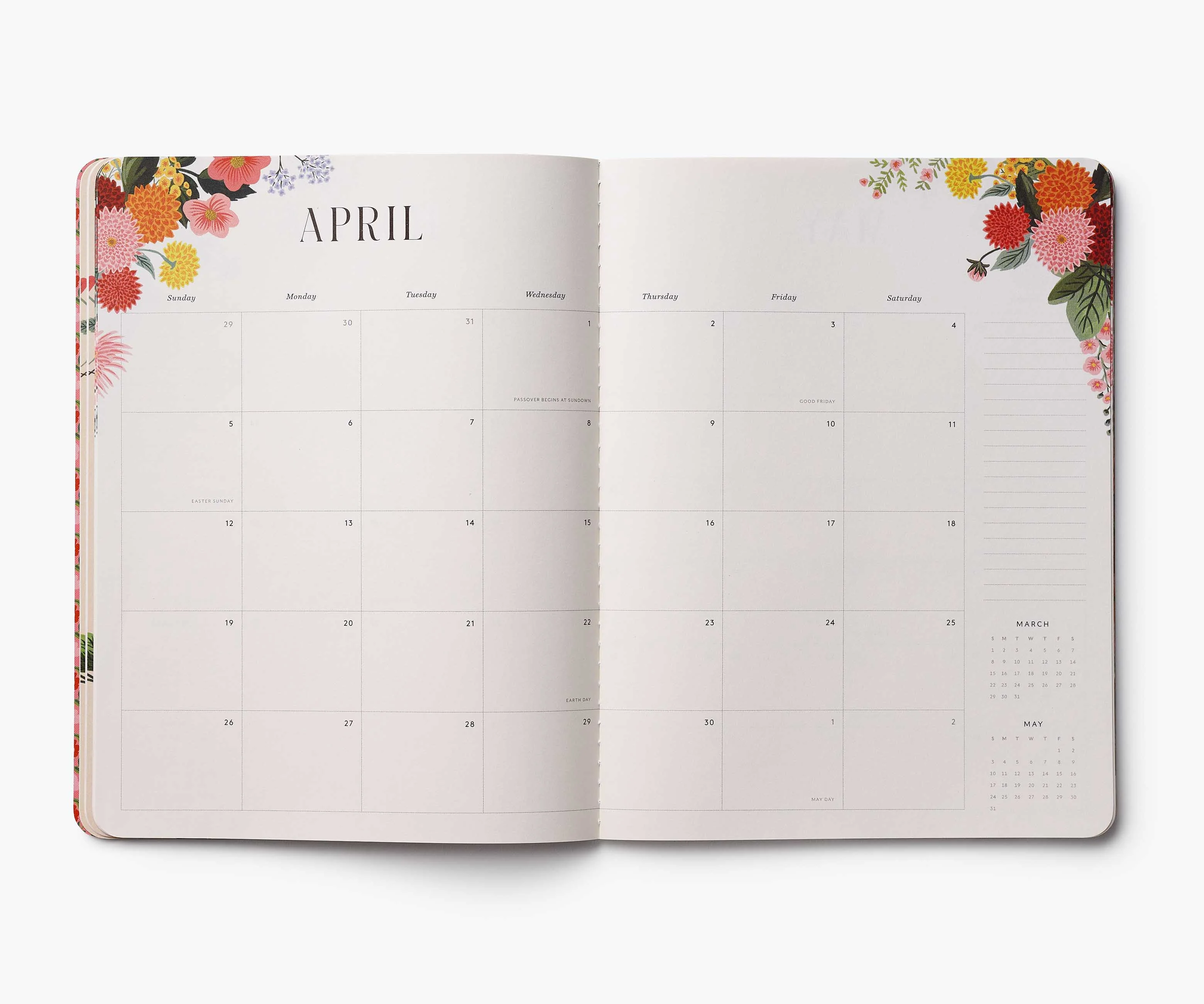 2026 12-Month Appointment Notebook - Dahlia