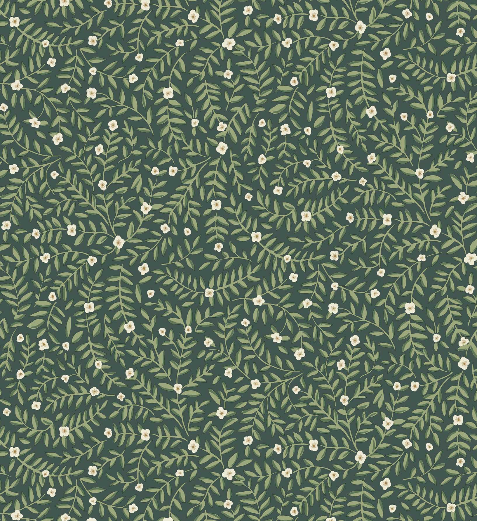 Elodie Peel & Stick Wallpaper Sample - Emerald