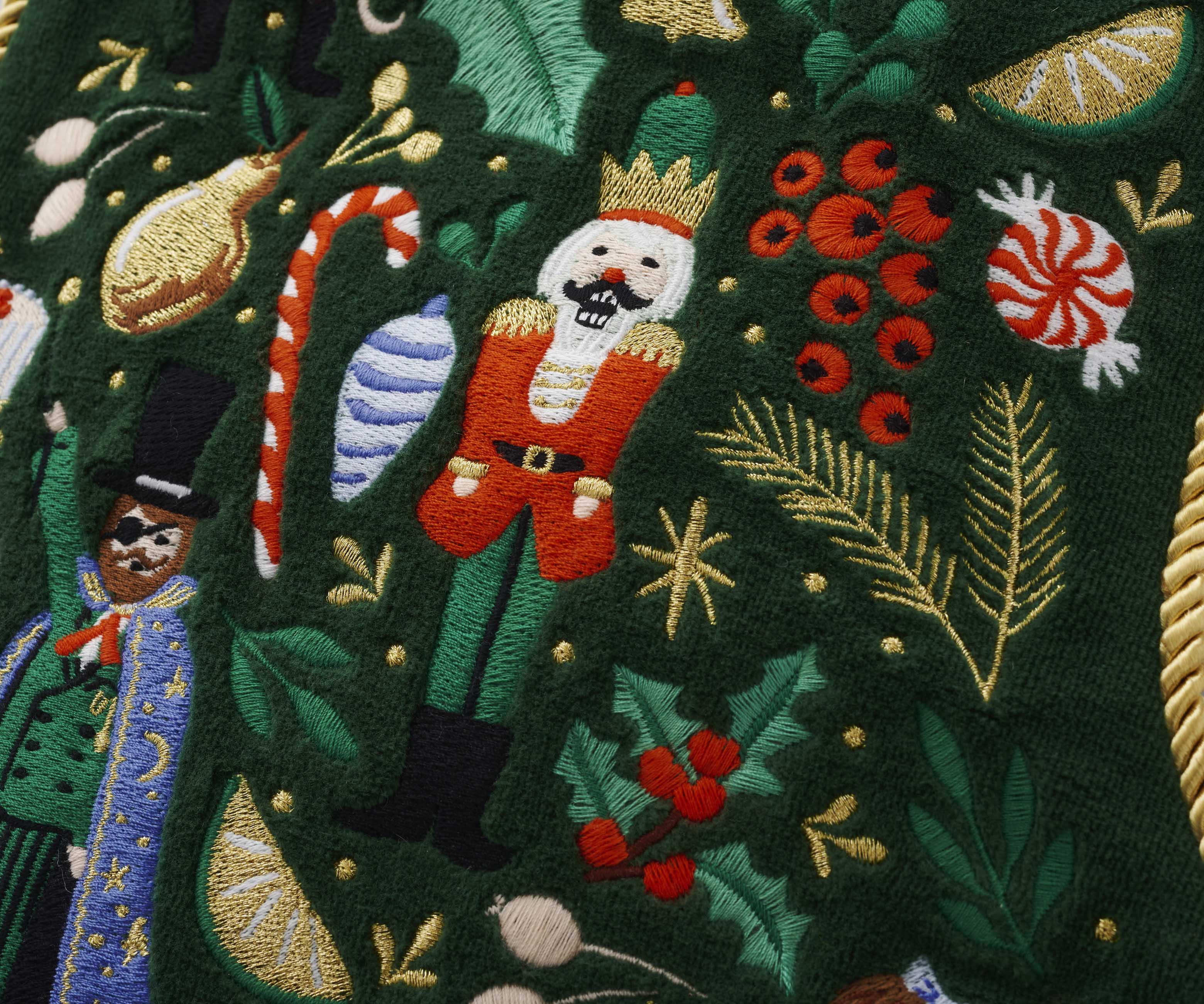 Embroidered Stocking - Nutcracker