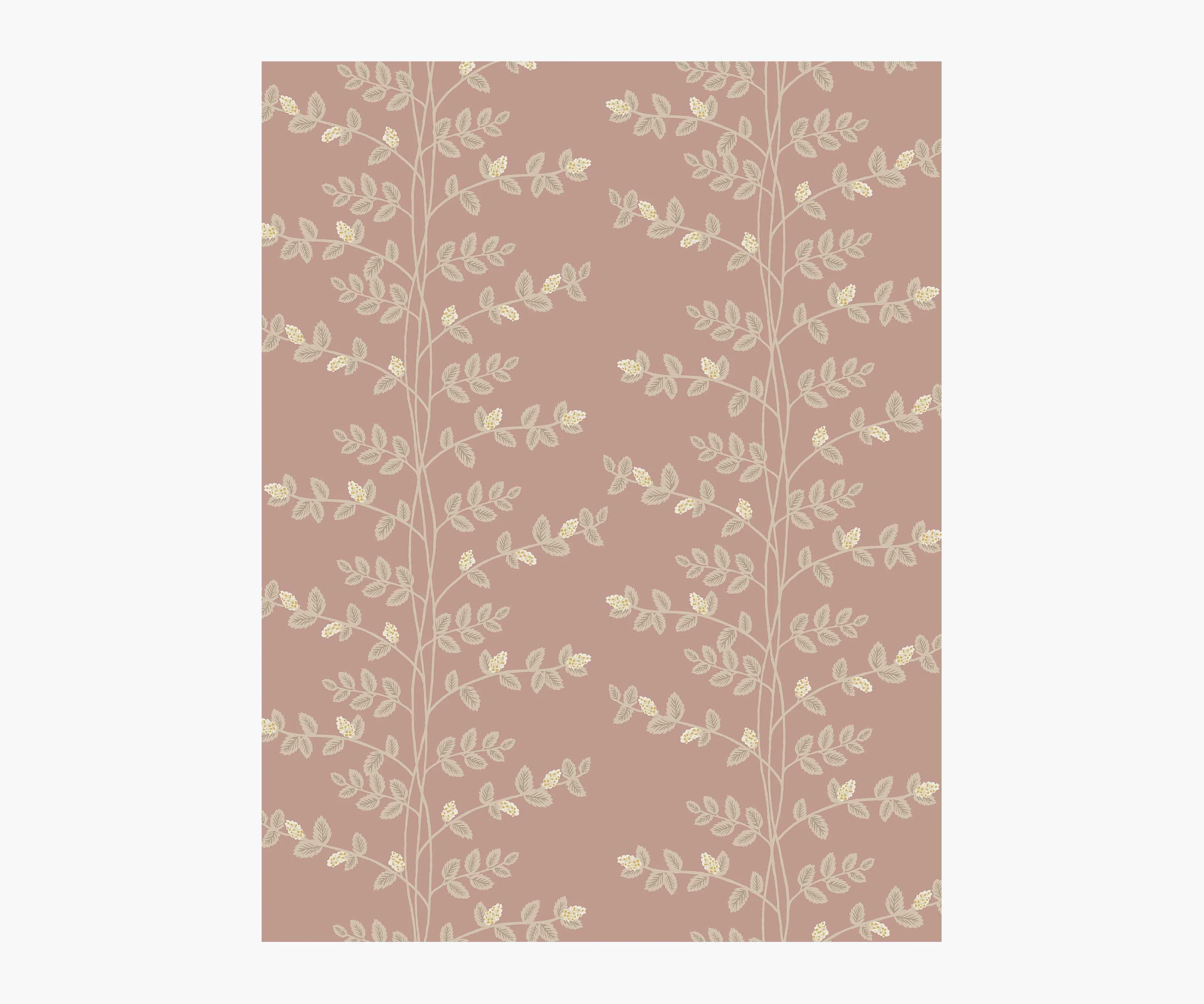 Climbing Vines Wallpaper Sample - Rose