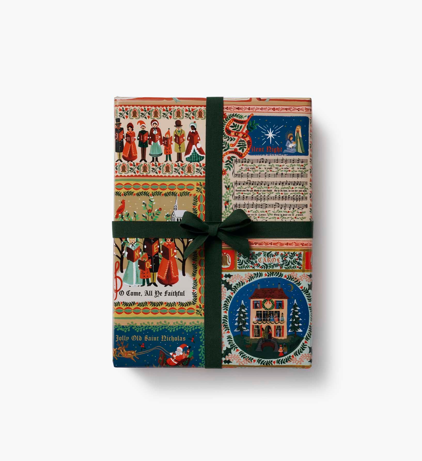 Holiday Wrapping Roll - Christmas Carols