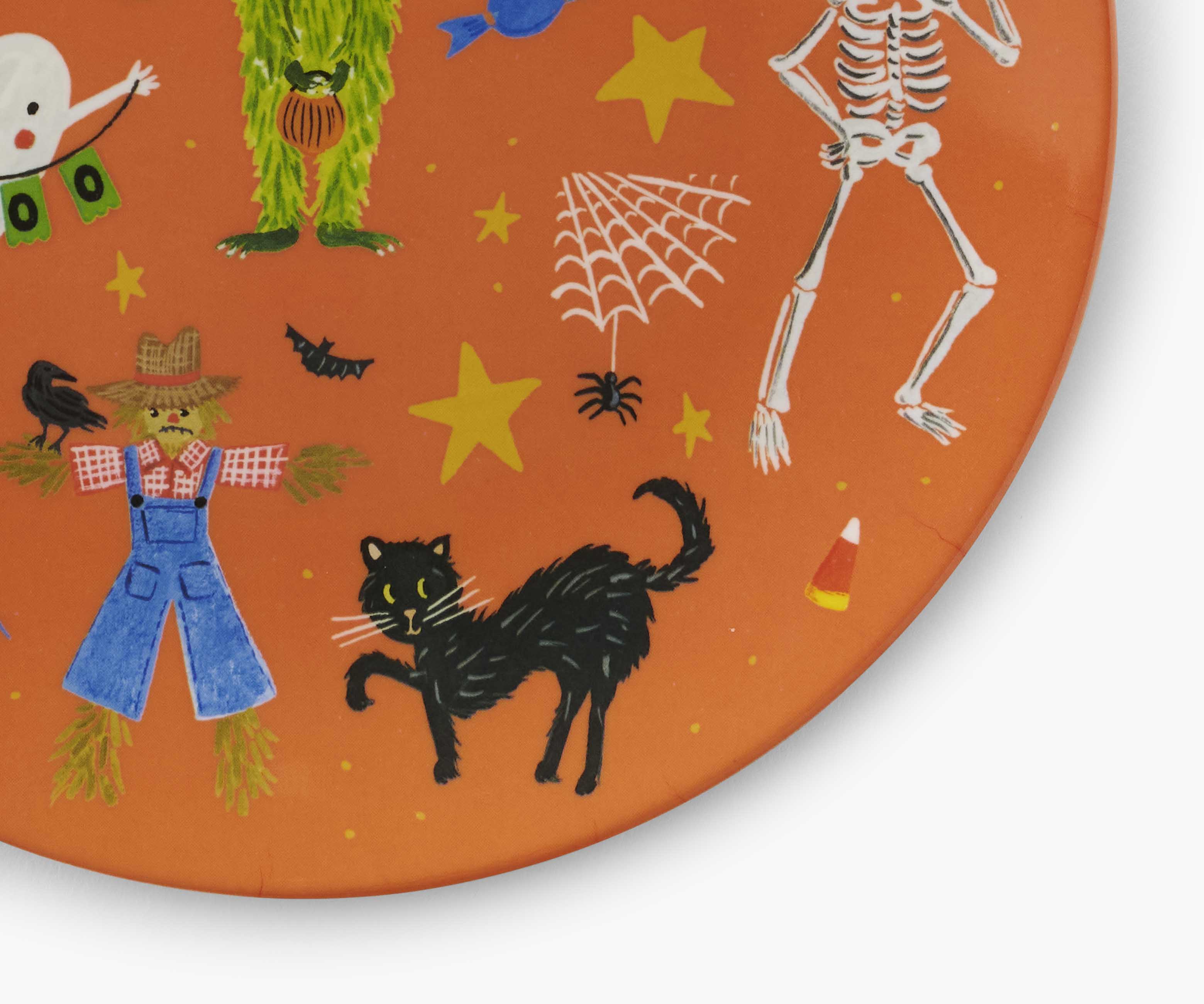Melamine Assorted Dessert Plates - Halloween Parade