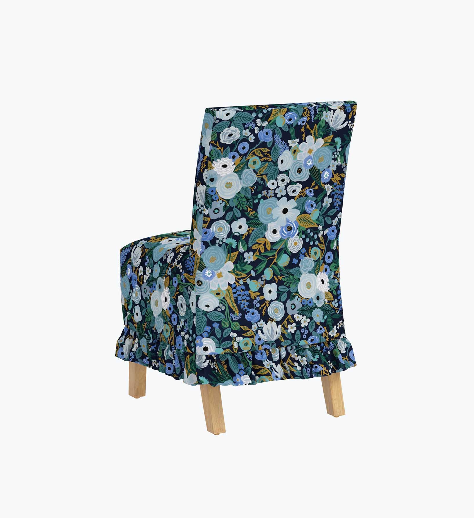 Louise Slipcover Dining Chair - Garden Party Blue