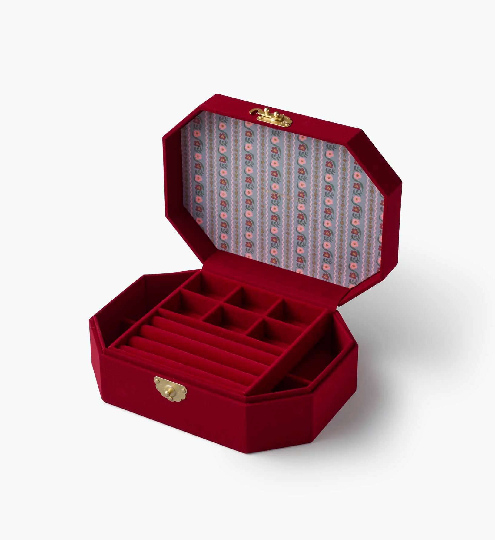 Embroidered Jewelry Box - Gemma