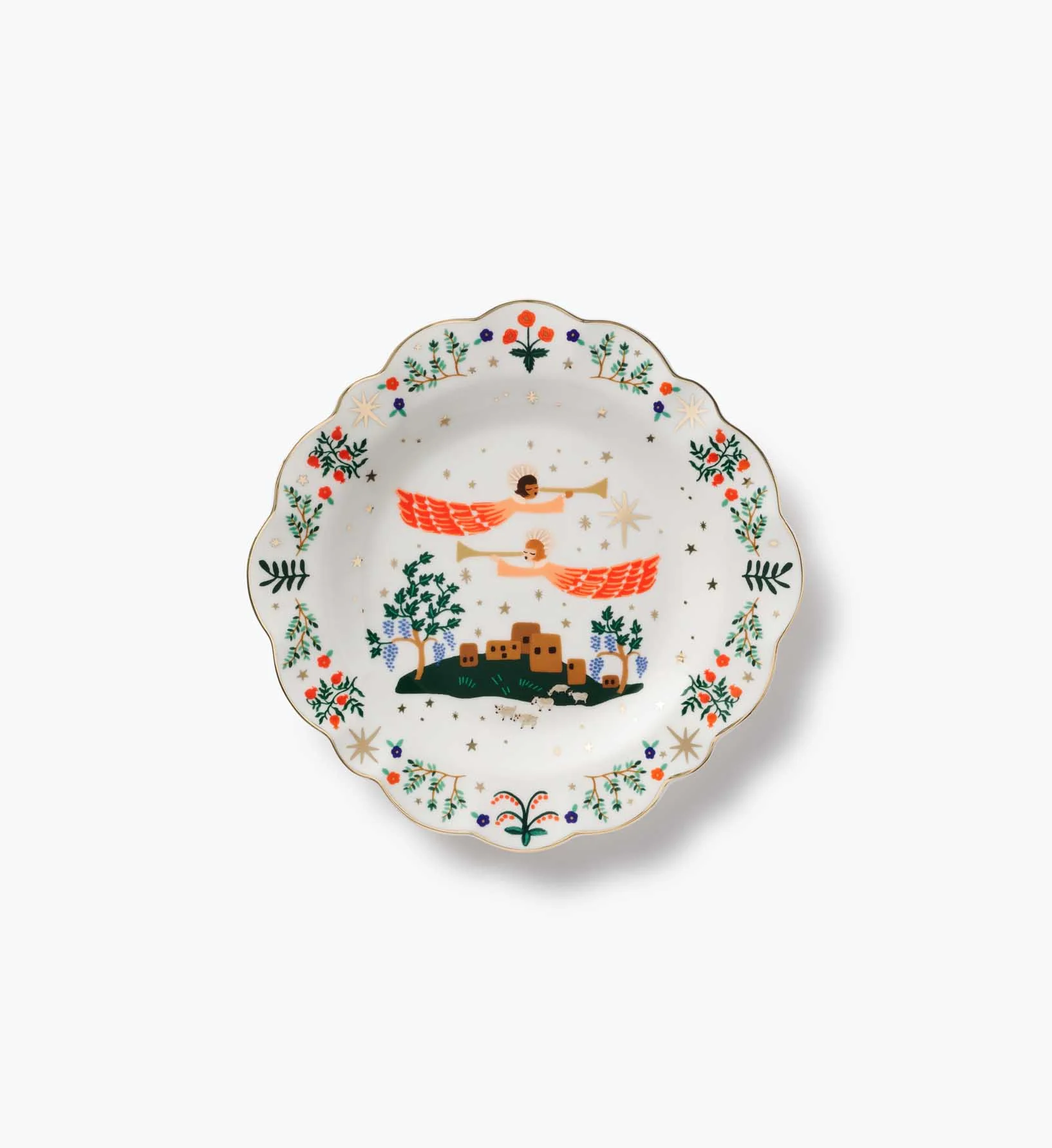 Porcelain Dessert Plate Set - Nativity