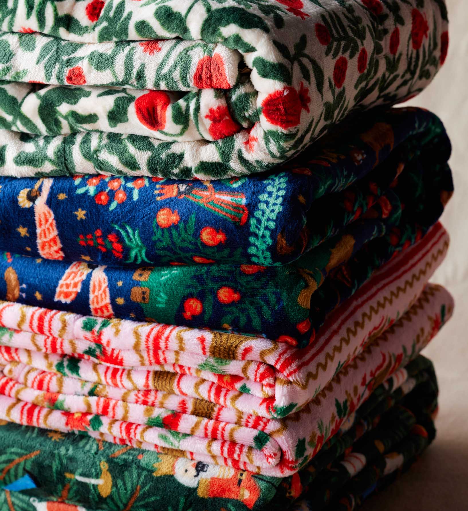 Fleece Blanket - Holly Jolly